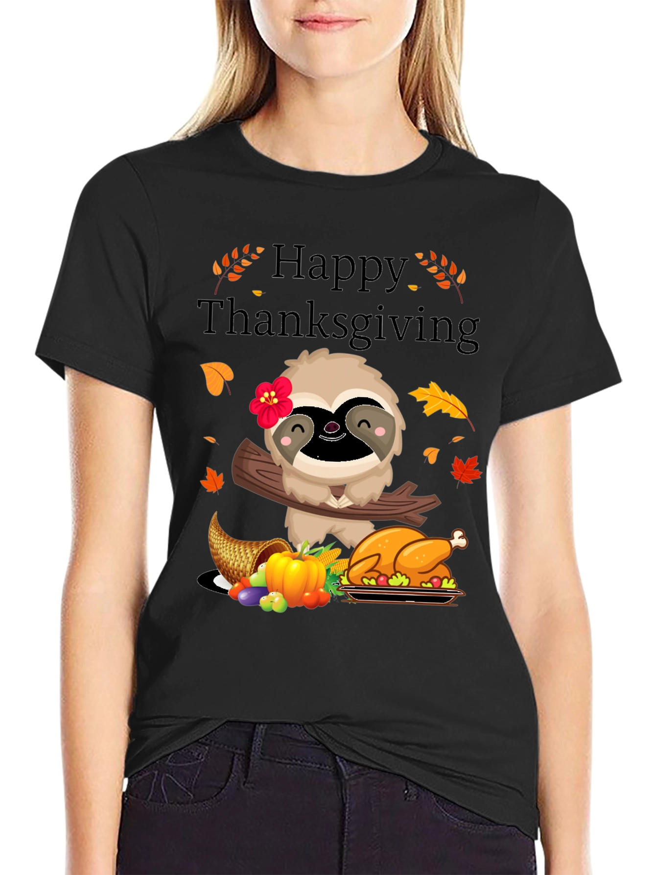Happy Thanksgiving Sloth T-Shirt