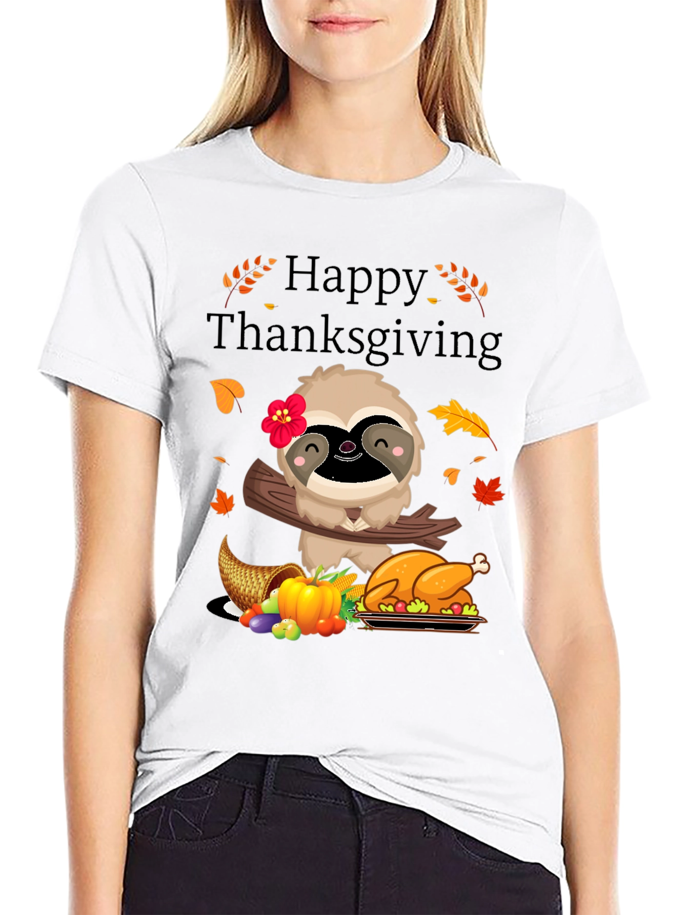 Happy Thanksgiving Sloth T-Shirt