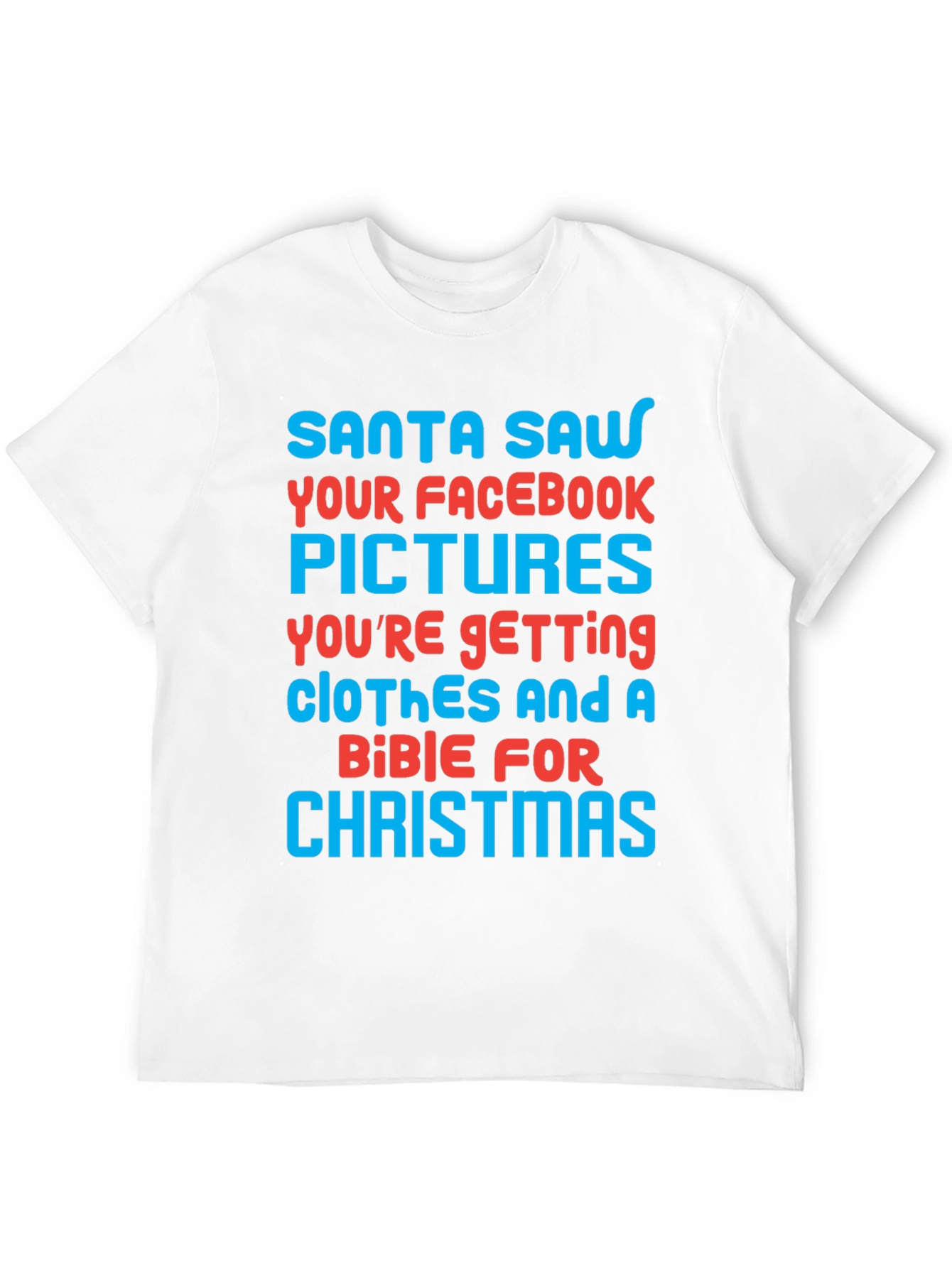Funny Santa Facebook Pictures Christmas T-Shirt