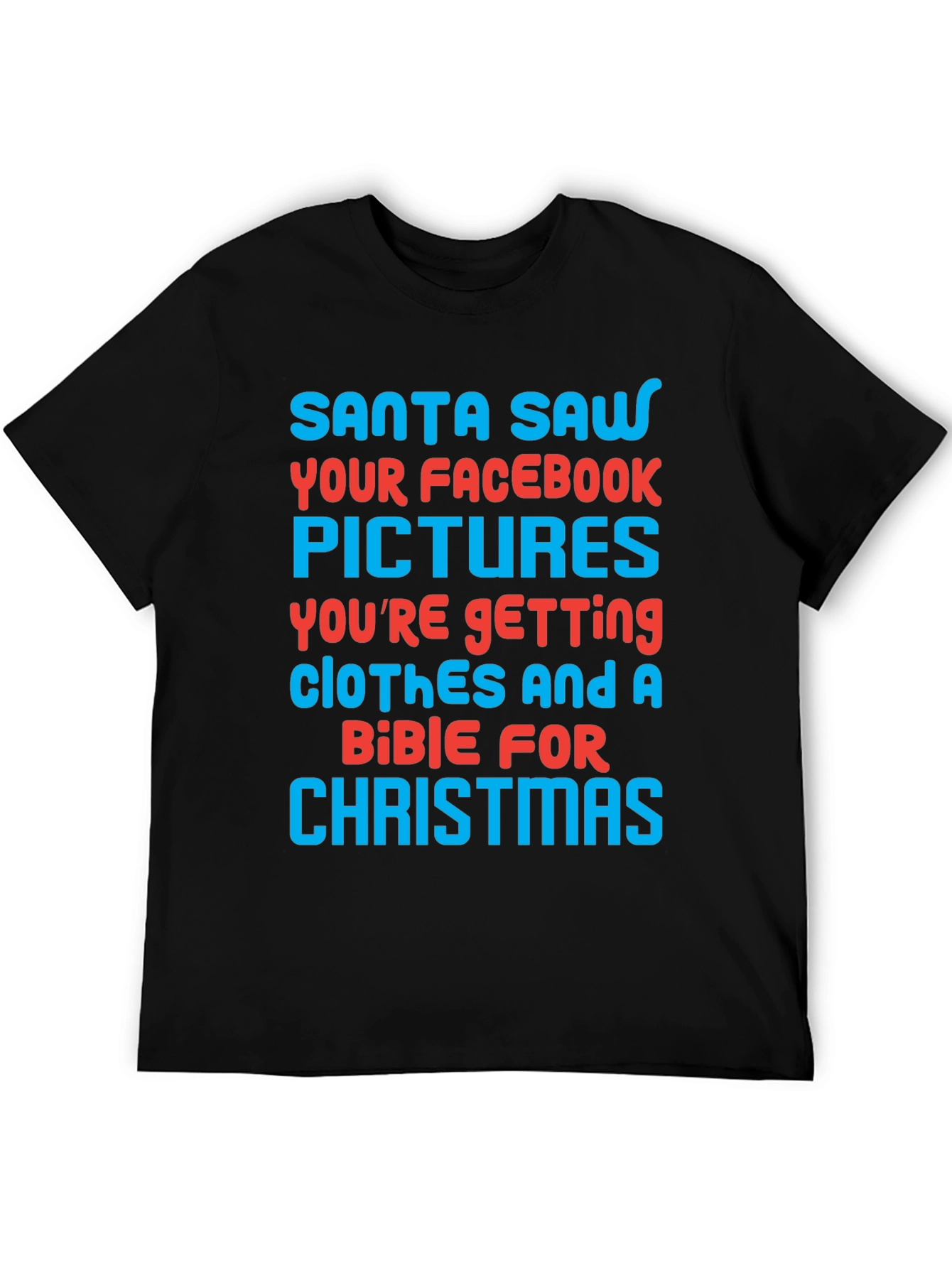 Funny Santa Facebook Pictures Christmas T-Shirt