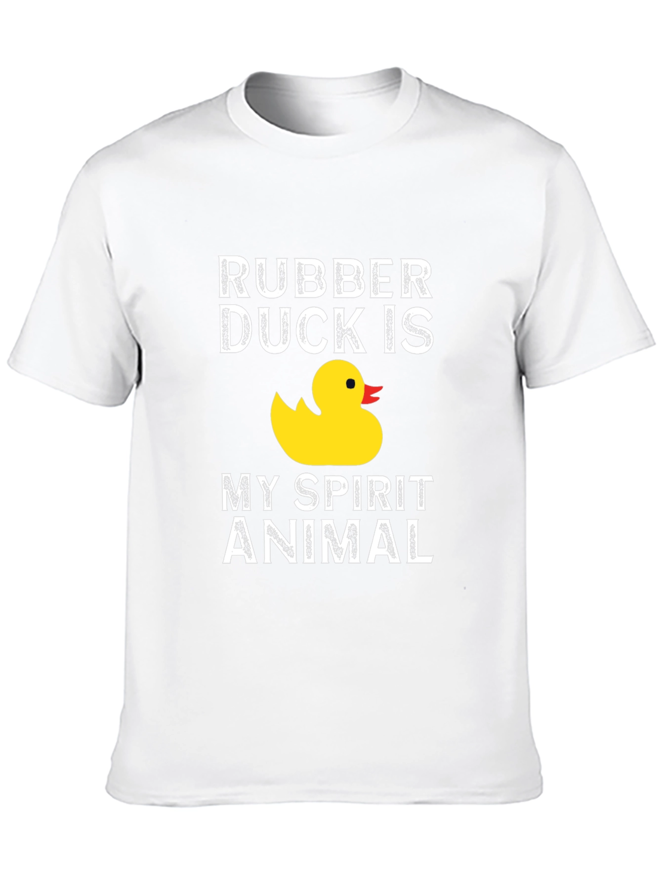 Rubber Duck Spirit Animal Graphic T-Shirt - Black