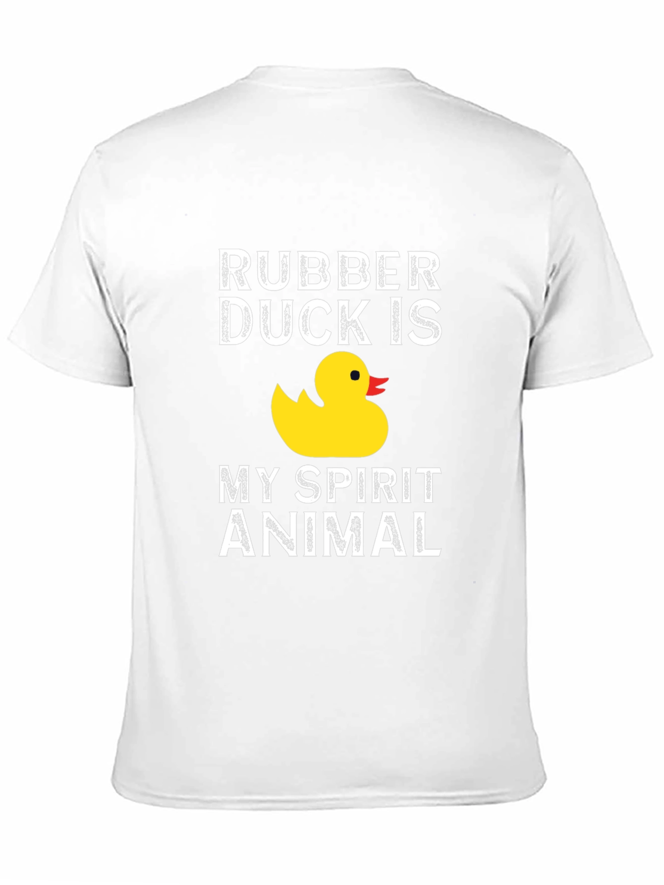 Rubber Duck Spirit Animal Graphic T-Shirt - Black