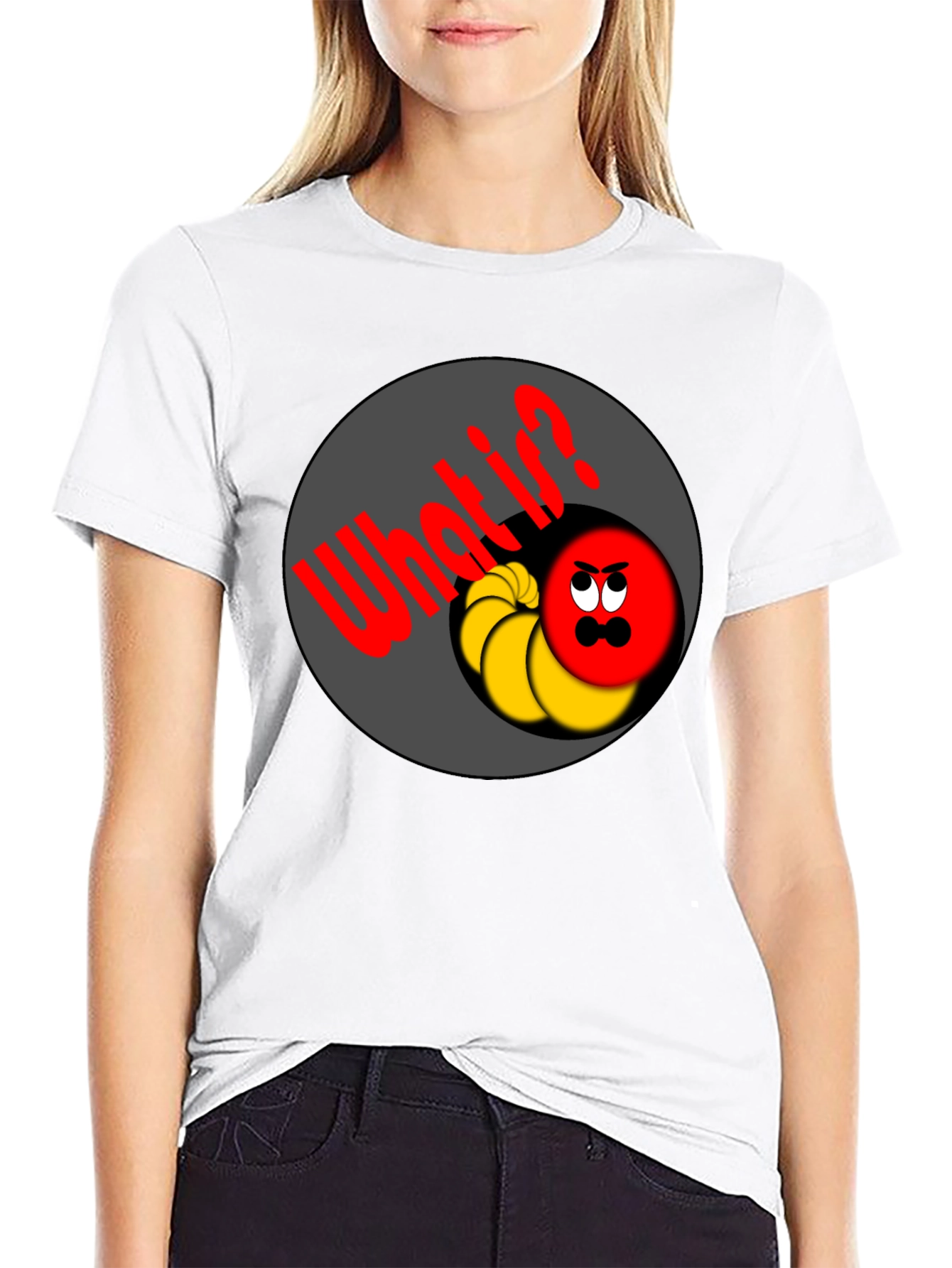 Cartoon Circle What?! T-Shirt