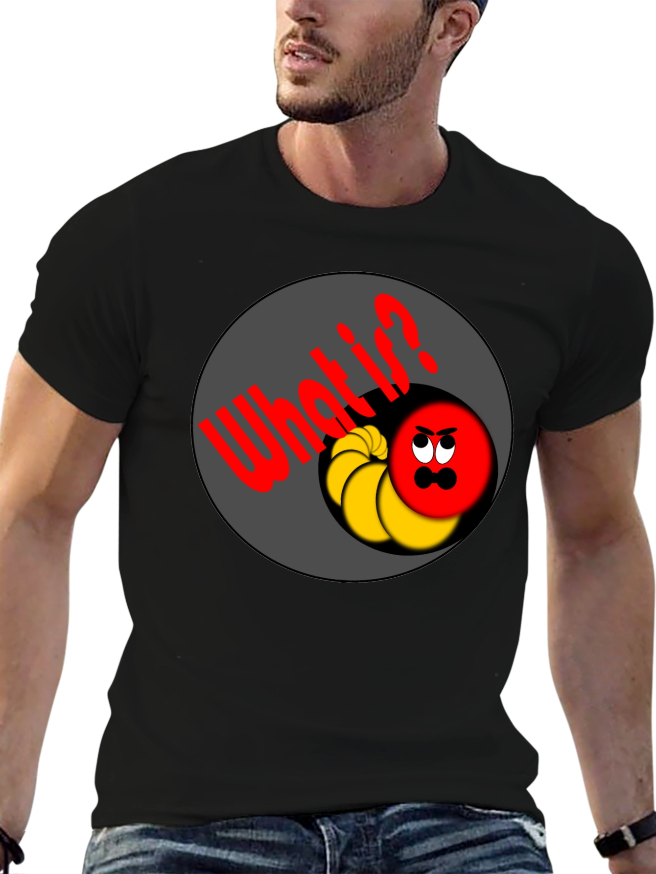 Cartoon Circle What?! T-Shirt