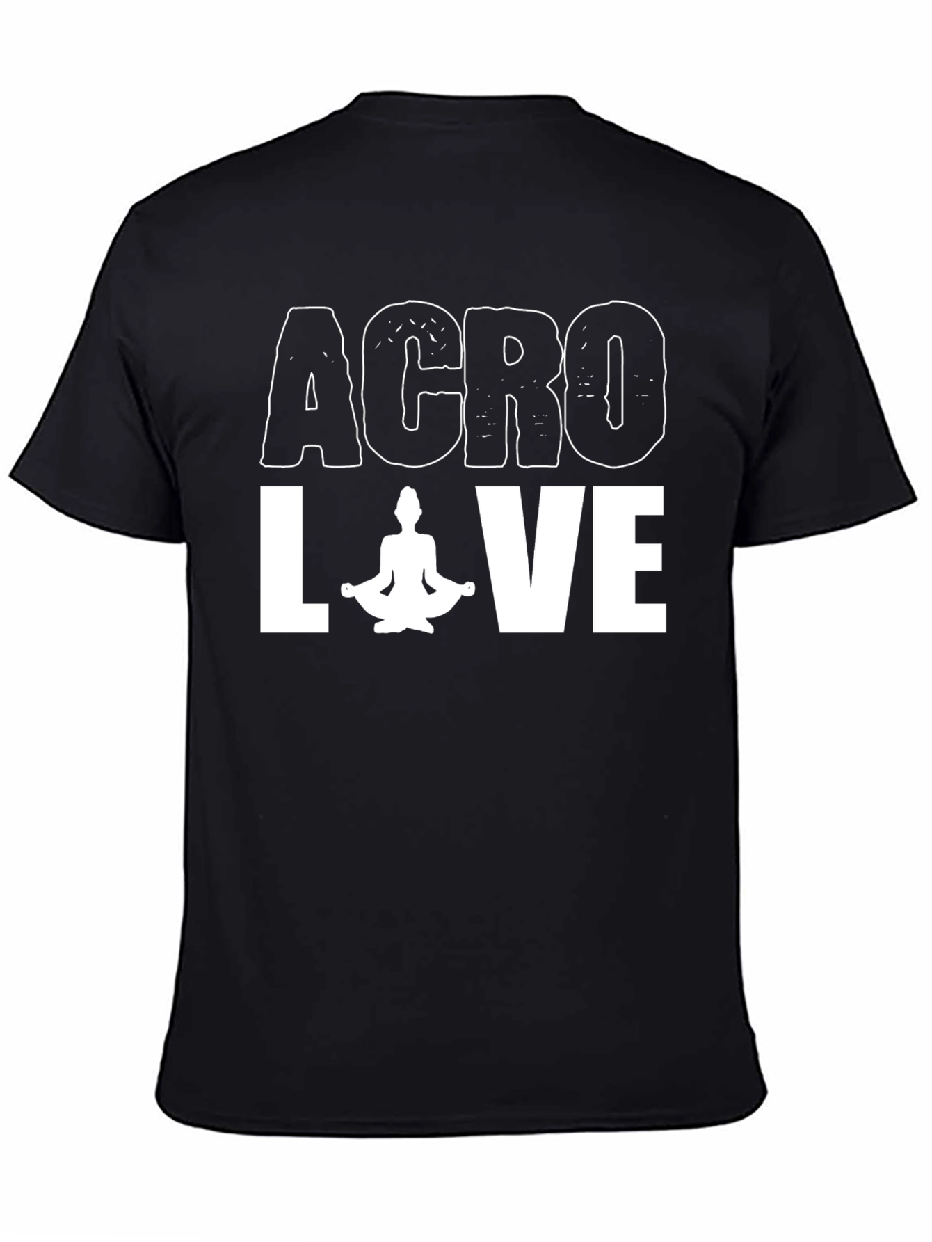 Acro Love Yoga Graphic Tee - Black