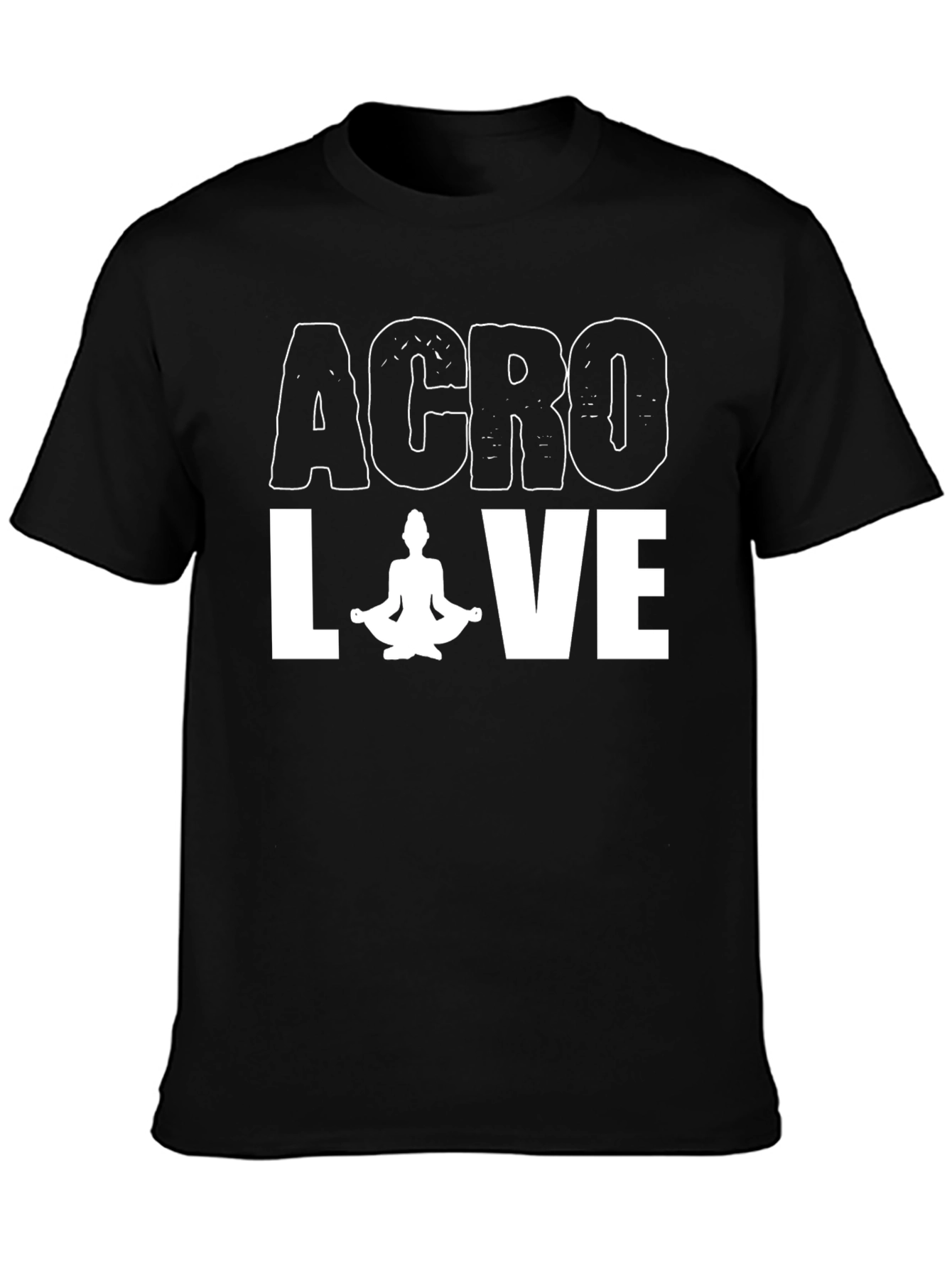 Acro Love Yoga Graphic Tee - Black
