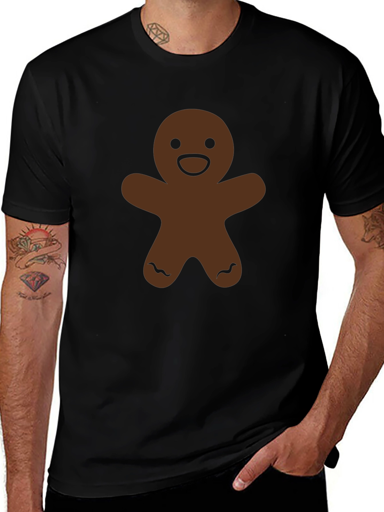 Gingerbread Man Graphic Tee - Festive Style