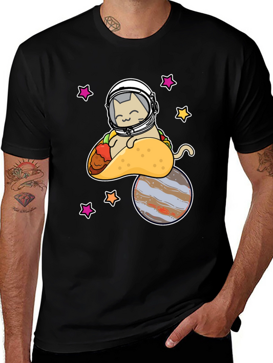 Cat Taco Space T-Shirt