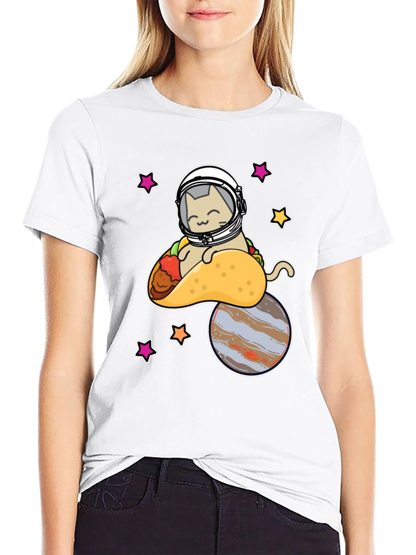 Cat Taco Space T-Shirt