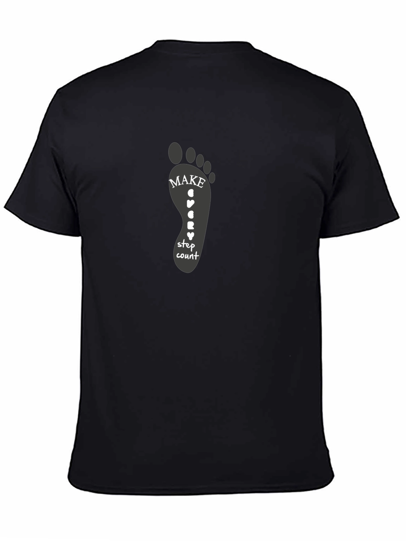 Footprint Motivation Tee - Make Every Step Count T-Shirt