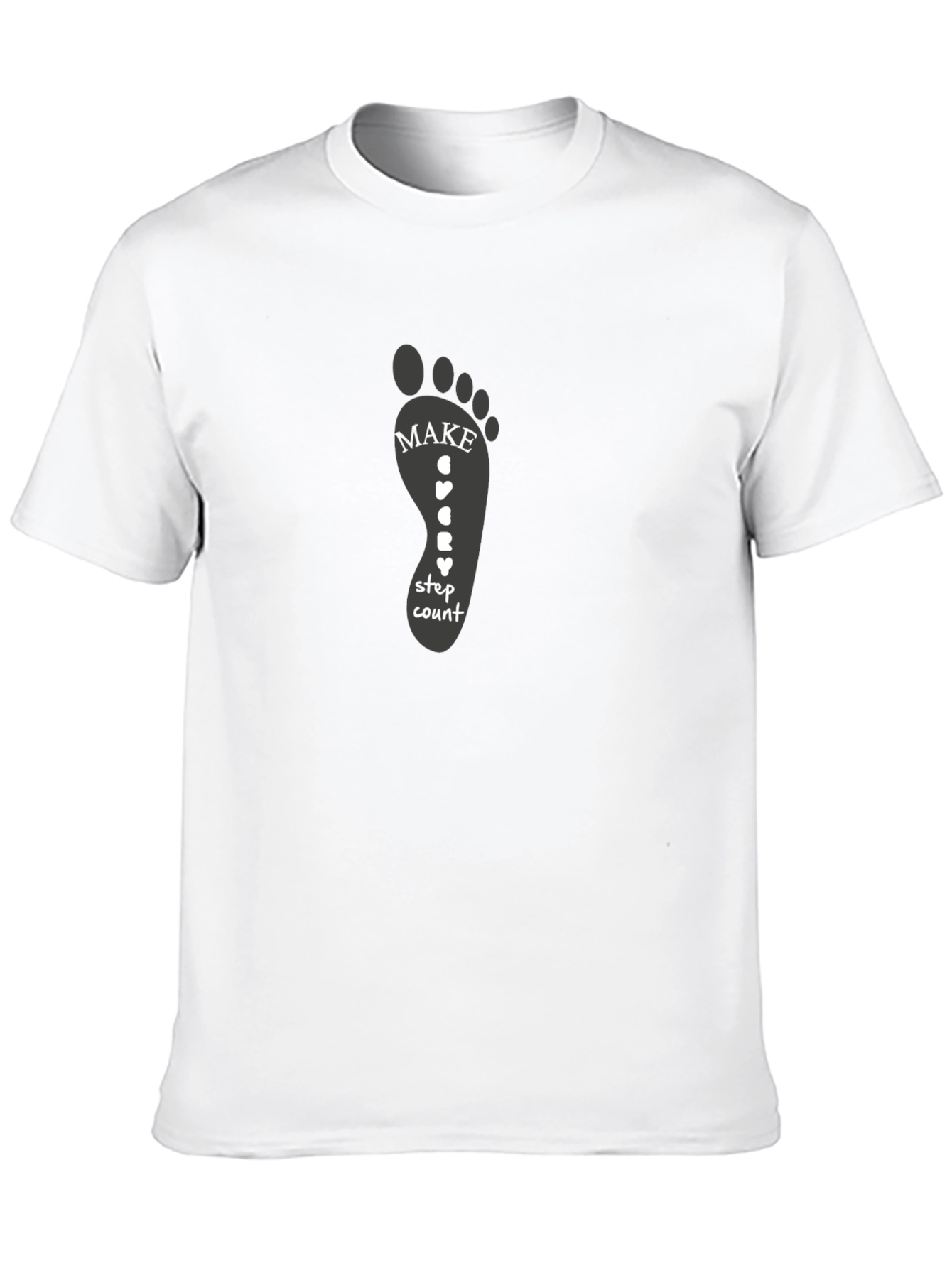 Footprint Motivation Tee - Make Every Step Count T-Shirt