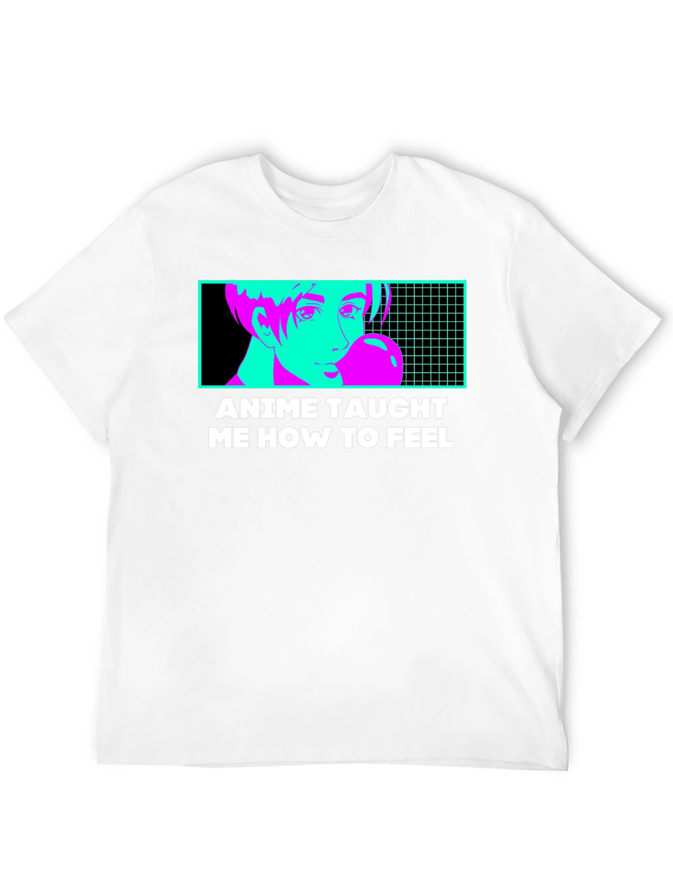 Anime Taught Me How to Feel Black T-Shirt