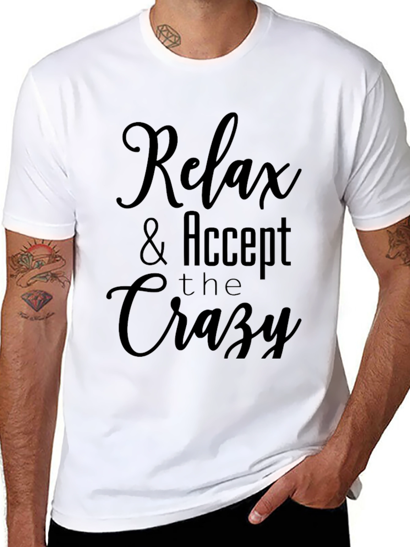 Relax & Accept the Crazy Graphic T-Shirt