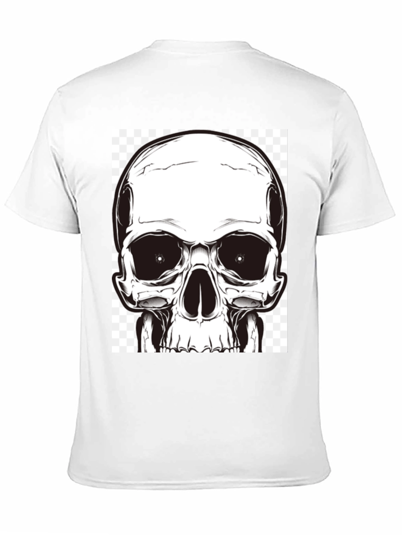 Skull Graphic T-Shirt - Bold Black Cotton Tee
