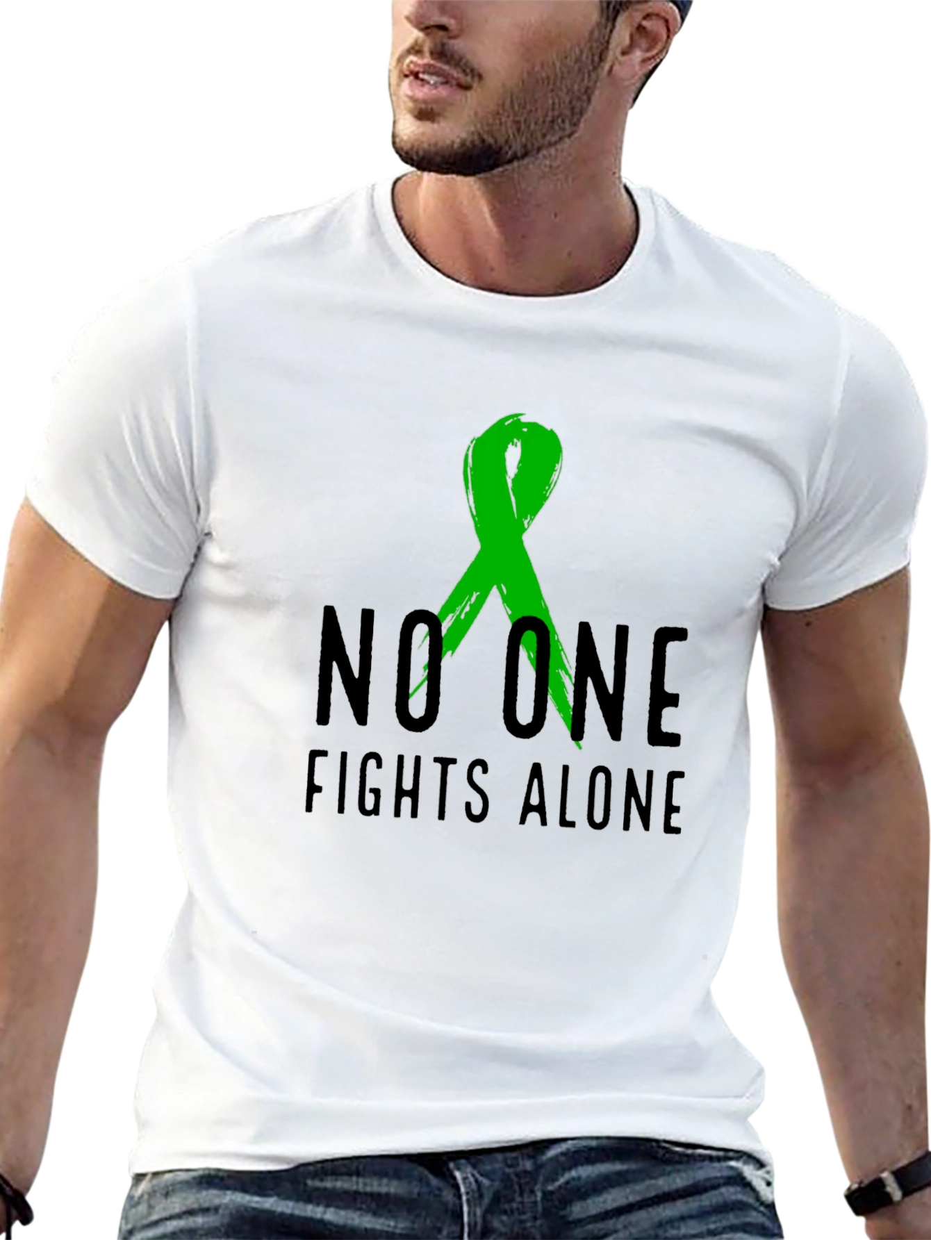 No One Fights Alone Awareness T-Shirt