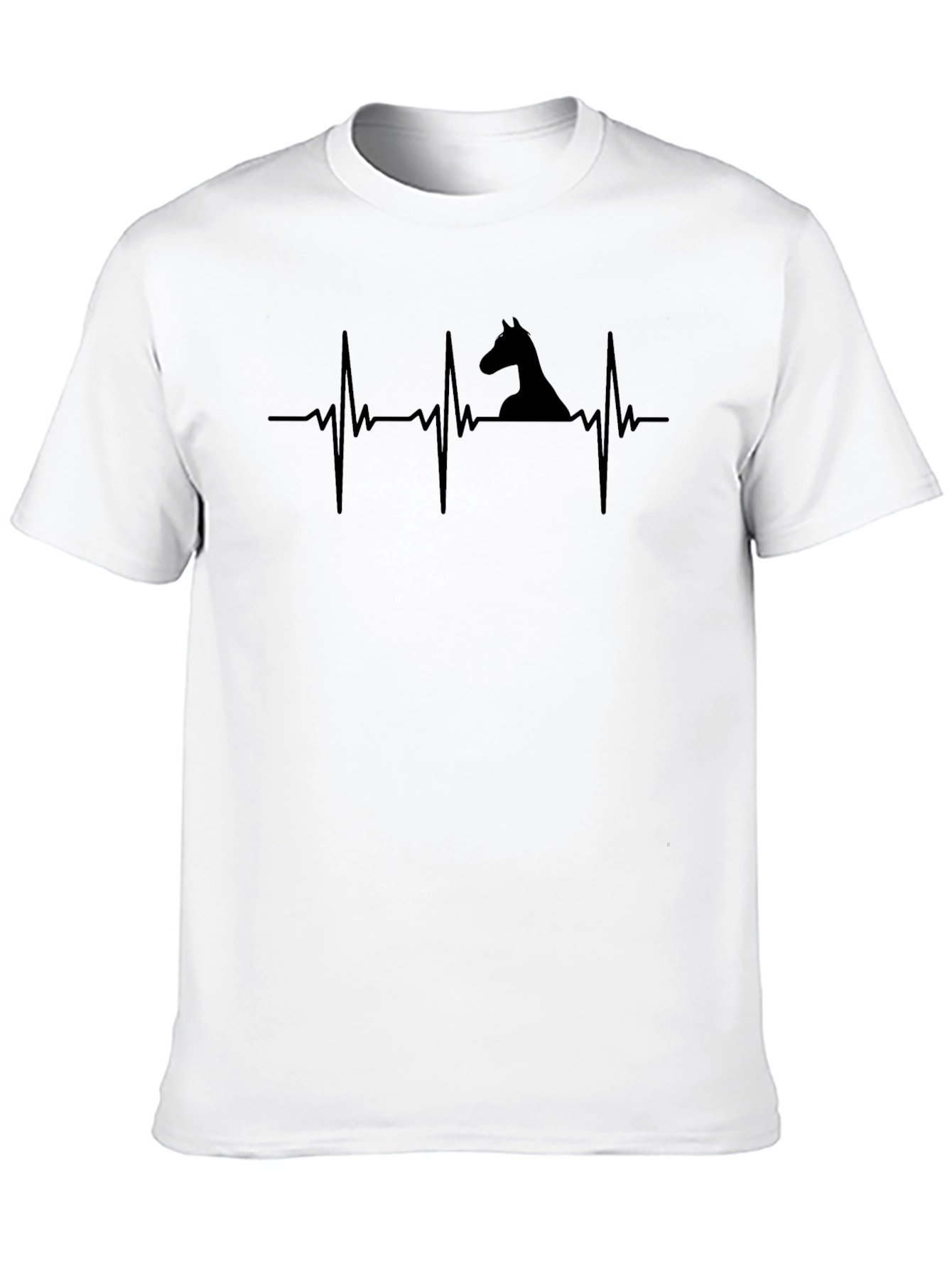 Horse Heartbeat T-Shirt - Equestrian Love Tee