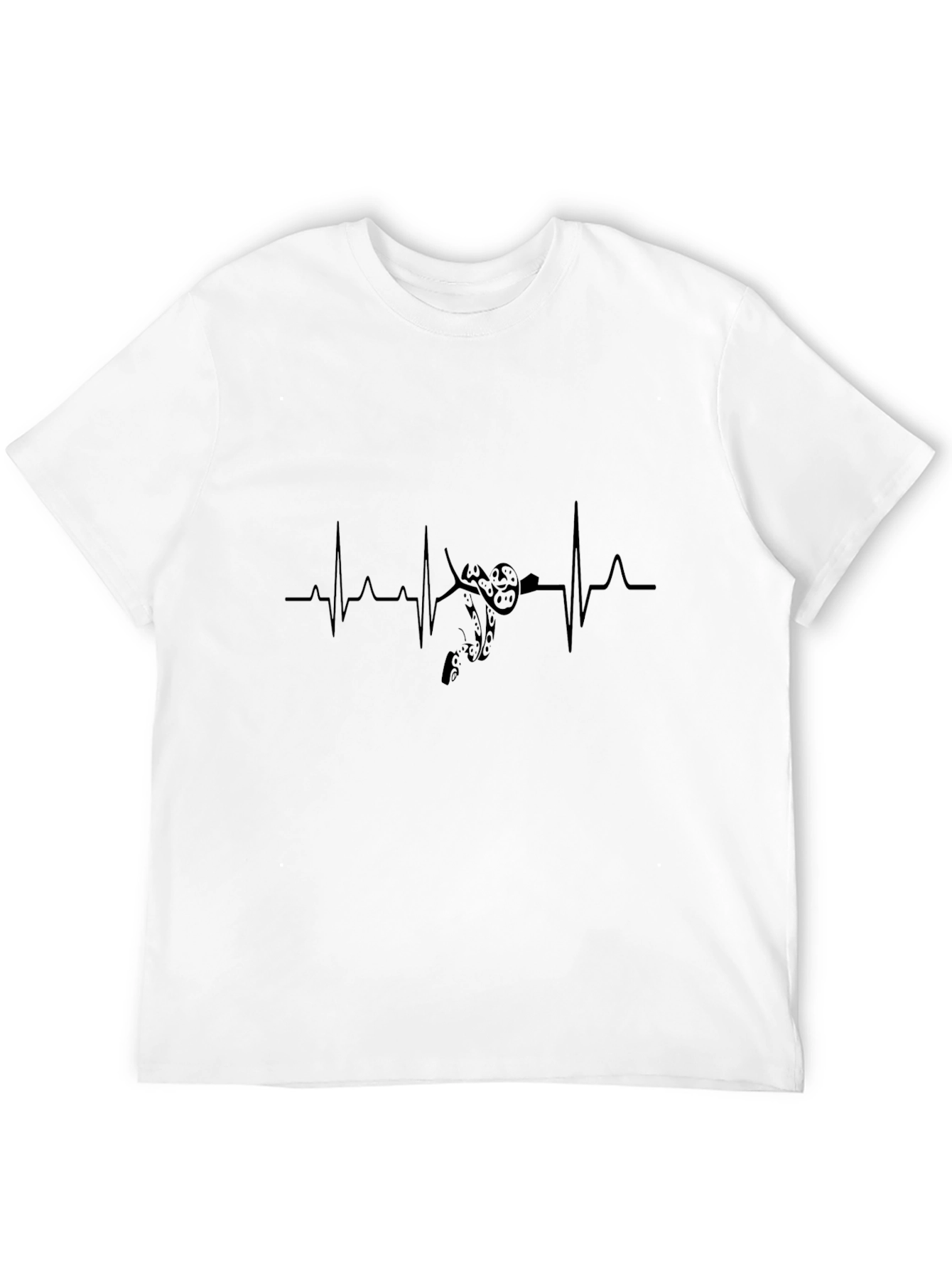 Motorcycle Heartbeat Tee - Biker Life Rhythm T-Shirt