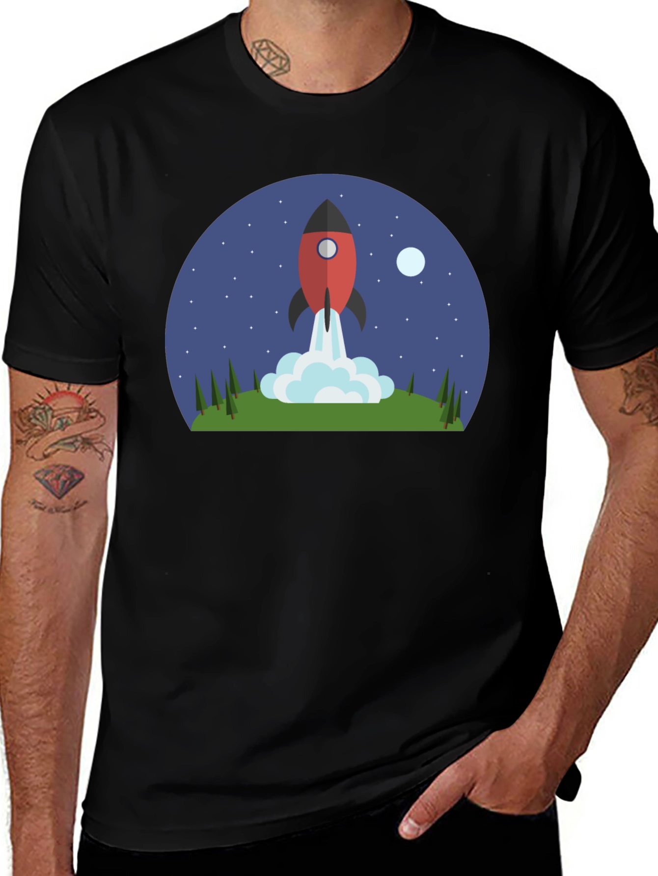 Rocket Launch T-Shirt - Space Adventure Tee