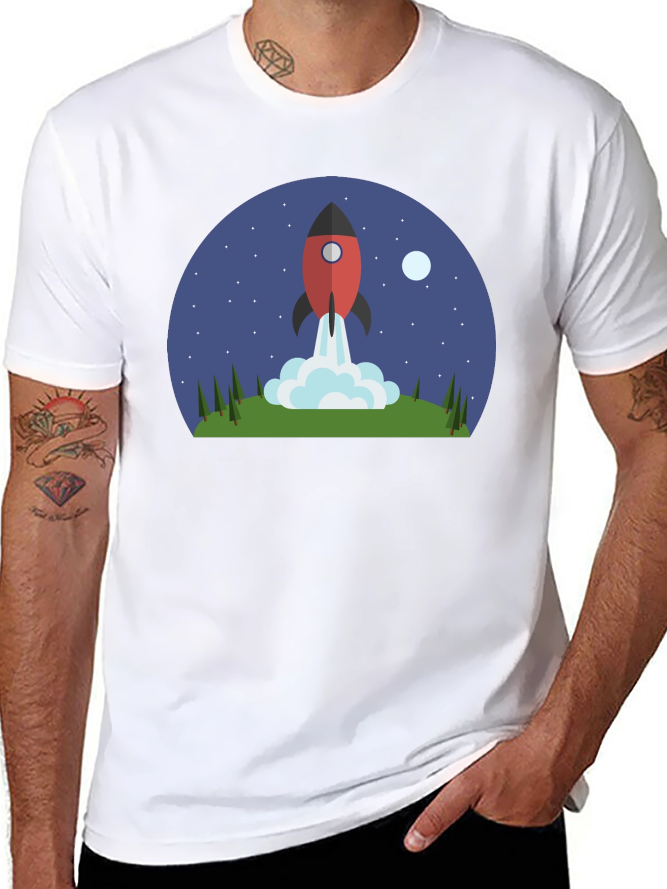 Rocket Launch T-Shirt - Space Adventure Tee