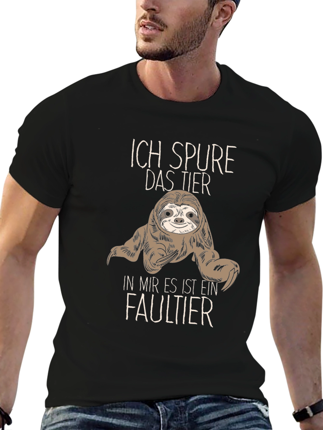 Ich Spure Das Tier Sloth Graphic T-Shirt