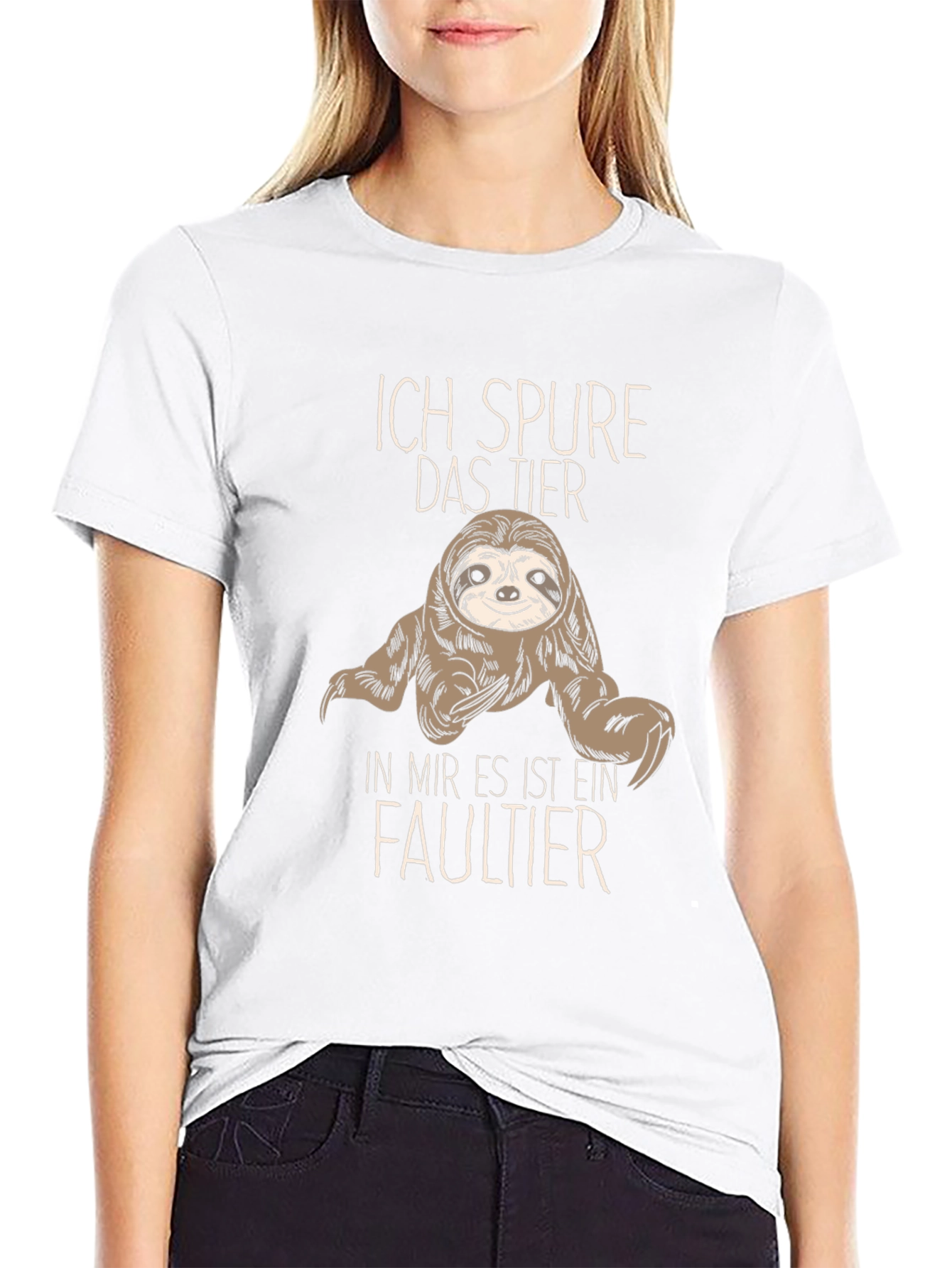Ich Spure Das Tier Sloth Graphic T-Shirt