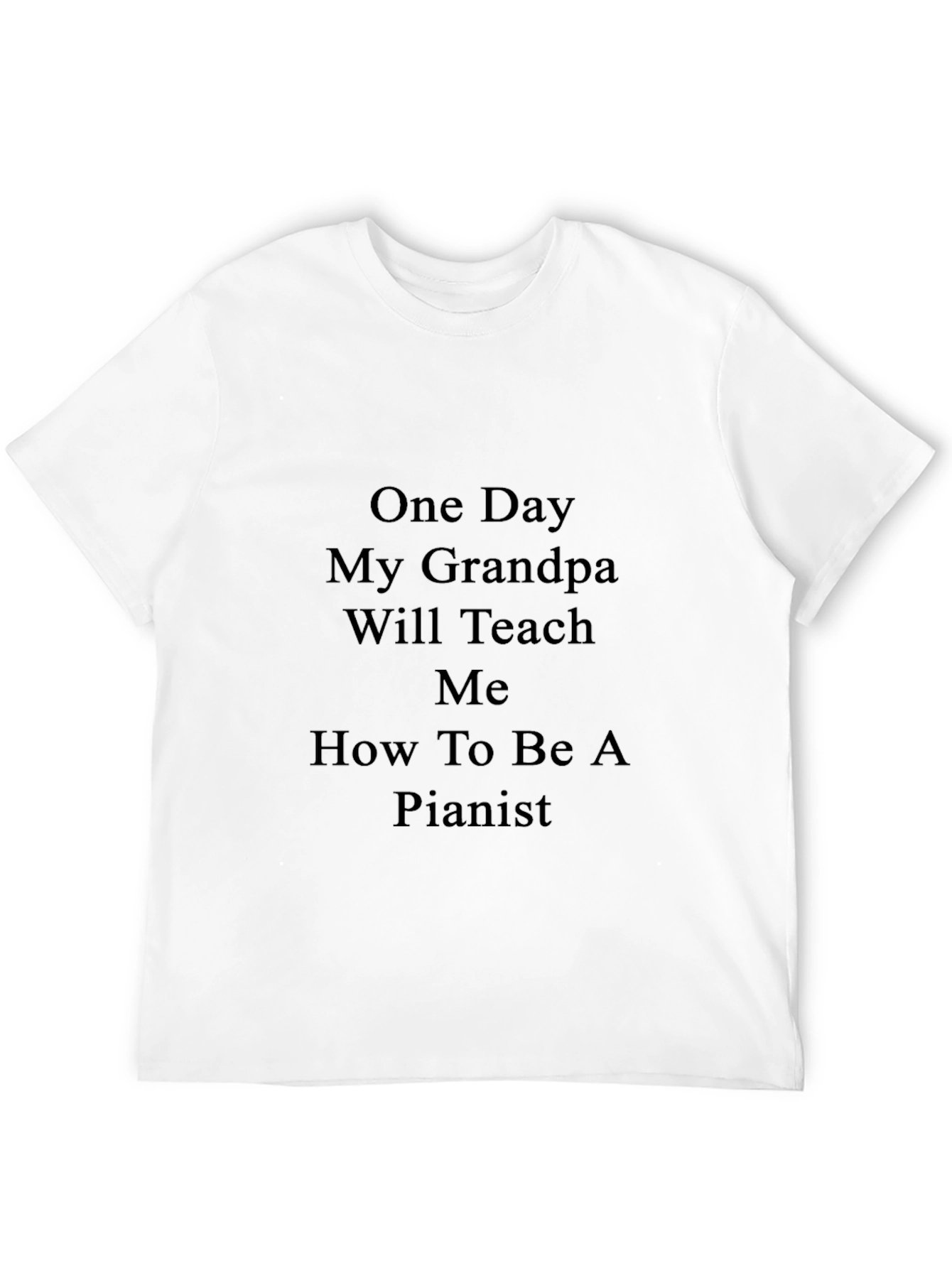 Grandpa Pianist T-Shirt - One Day