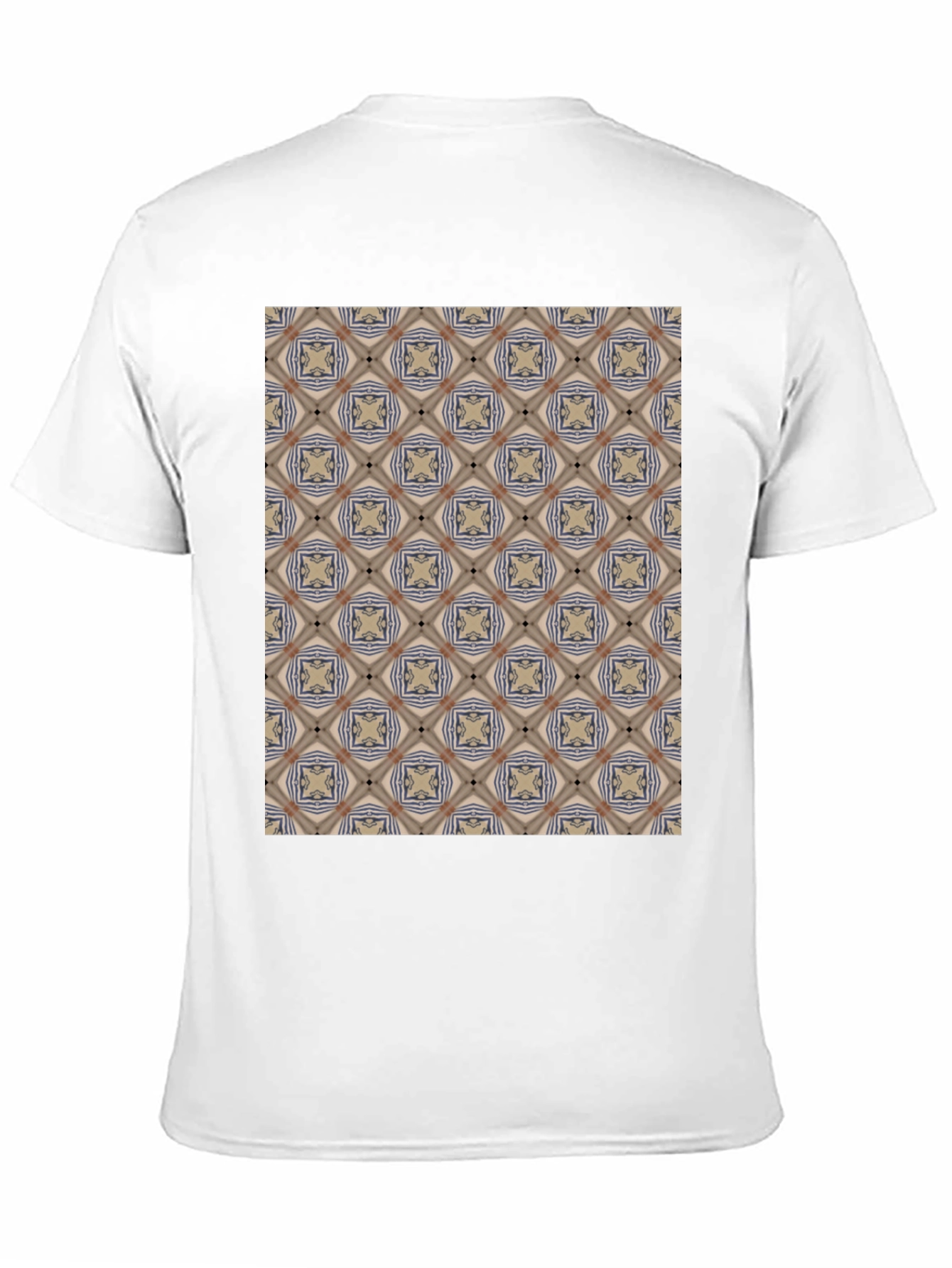 Patterned Black T-Shirt - Unique Design