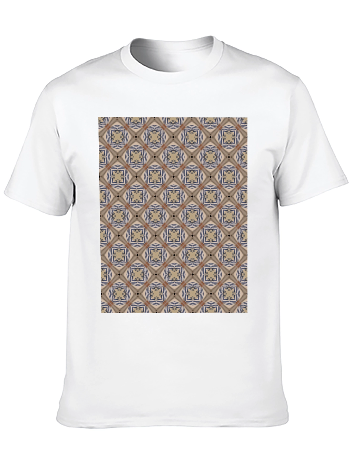 Patterned Black T-Shirt - Unique Design
