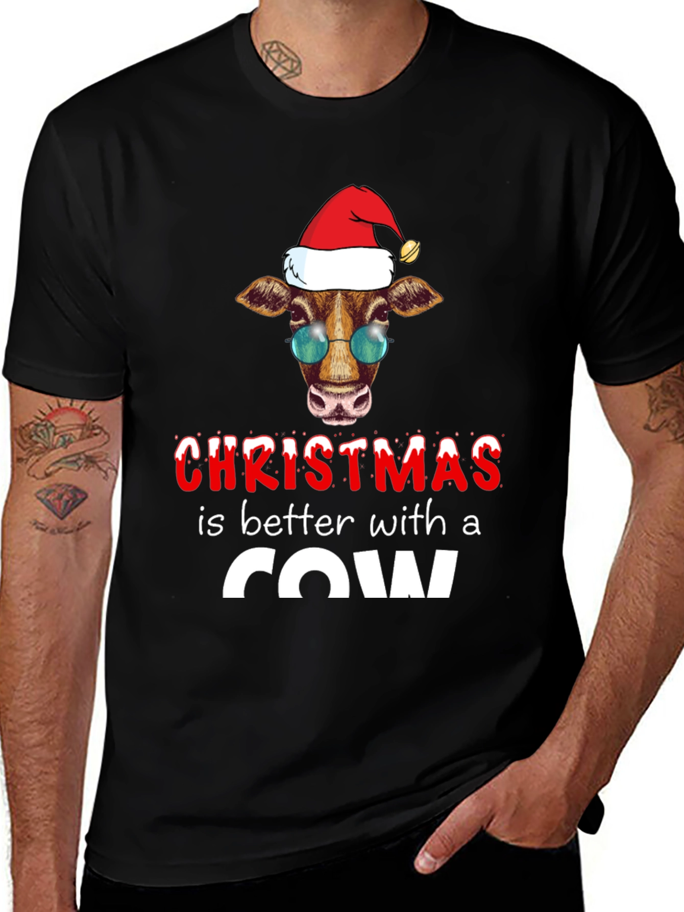 Christmas Cow T-Shirt
