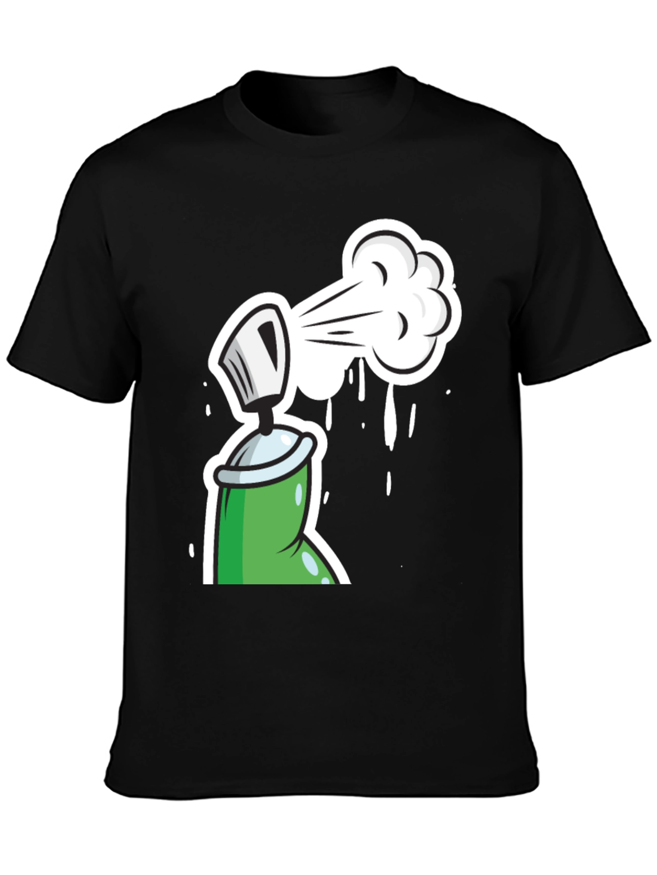 Spray Paint Graphic Tee - Fun & Creative Design