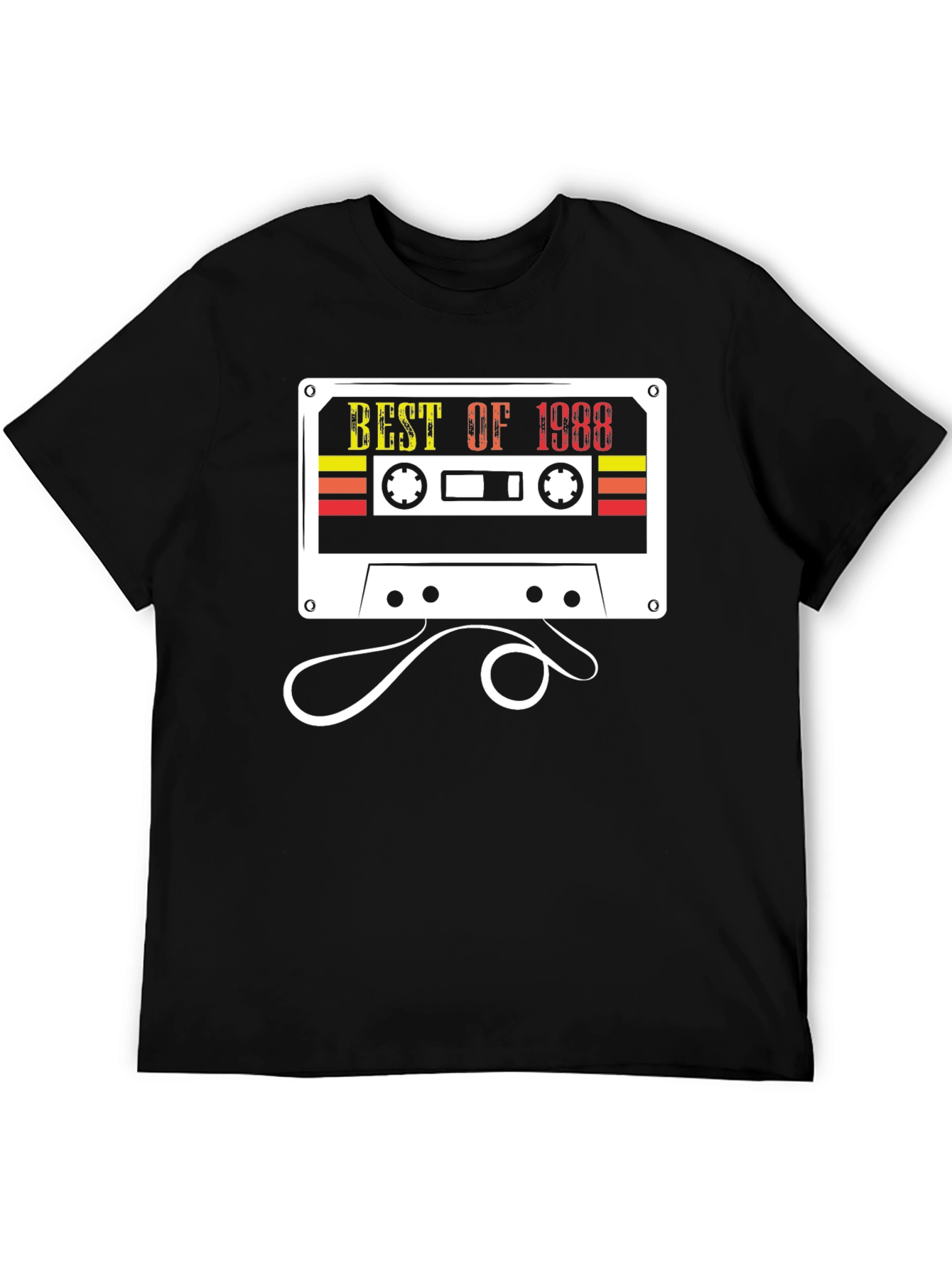 Best of 1988 Cassette Tape Black T-Shirt