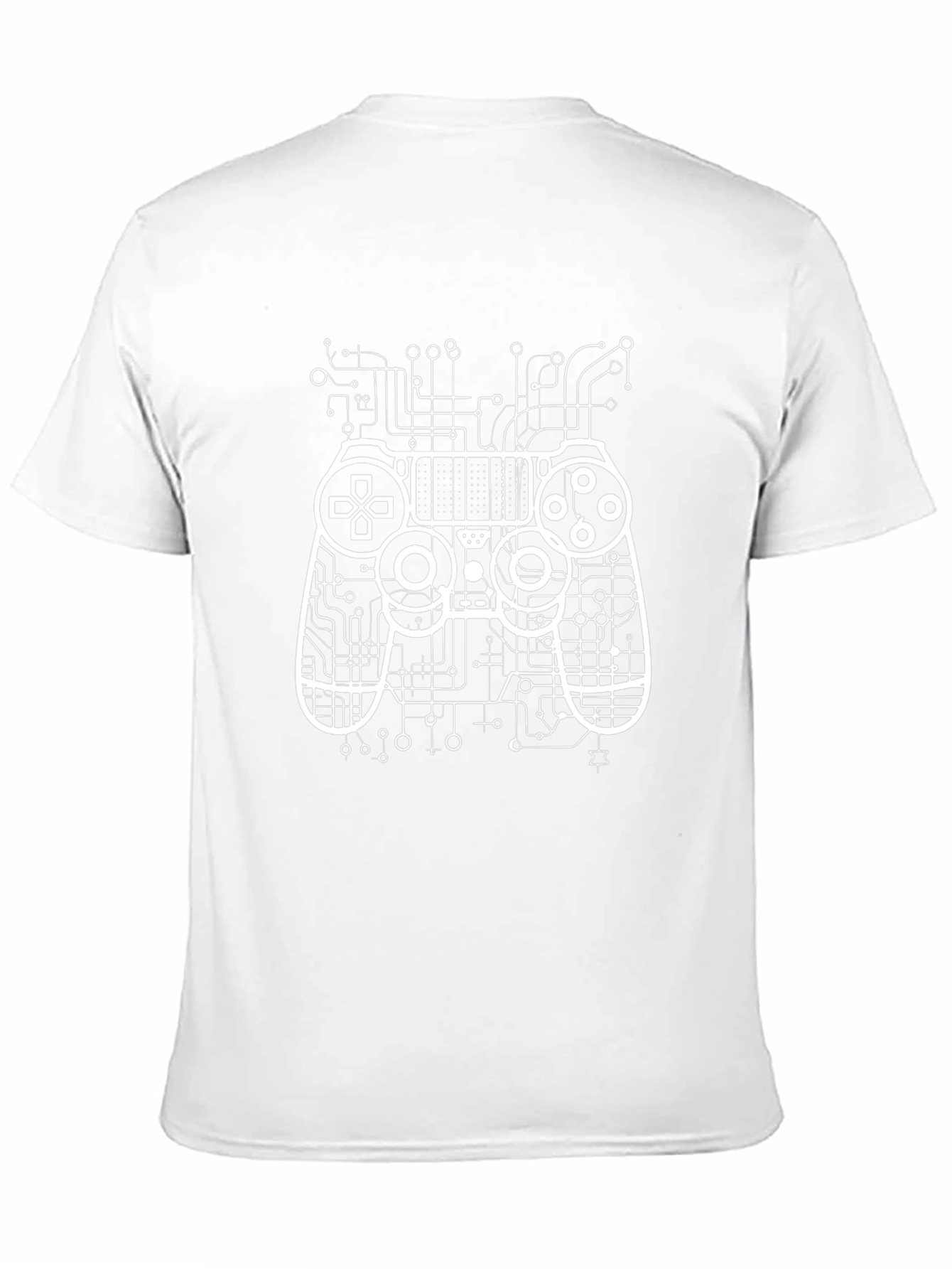 Gamer Circuit Board Graphic T-Shirt - Black