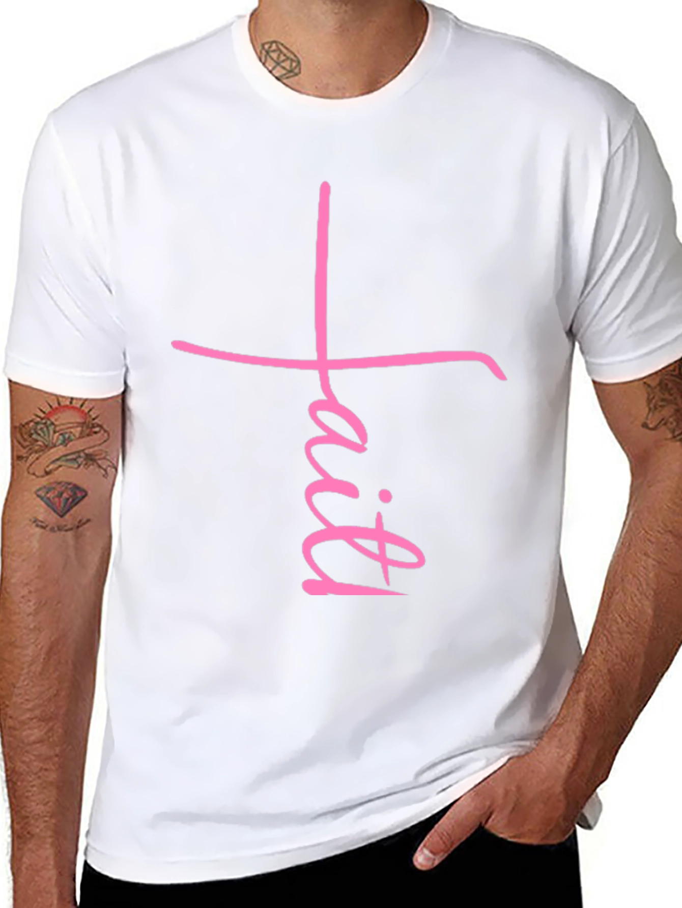 Faith Cross Graphic Tee - Unisex Black T-Shirt