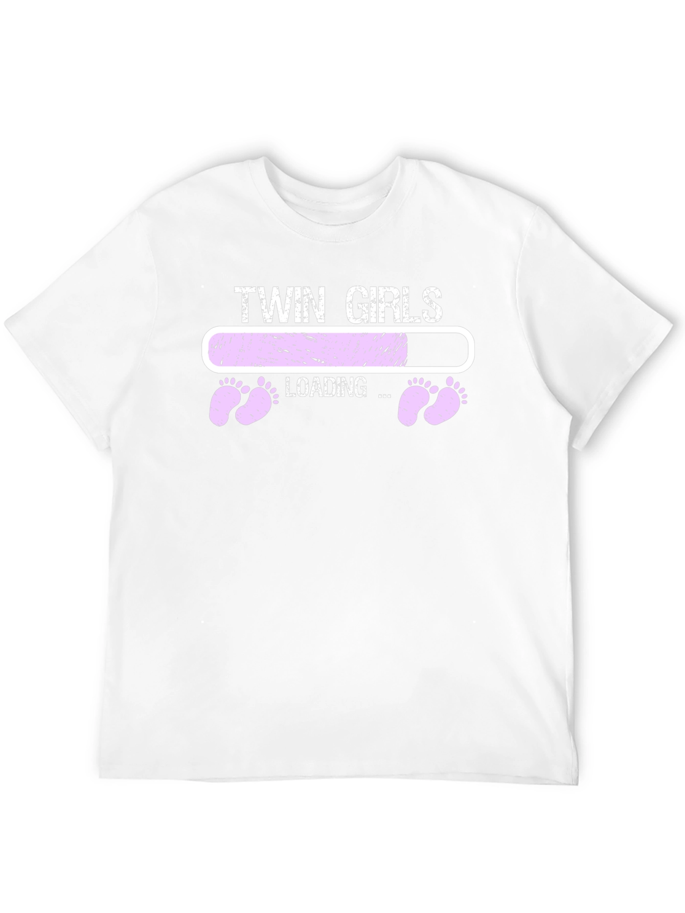 Twin Girls Loading T-Shirt - Pregnancy Announcement