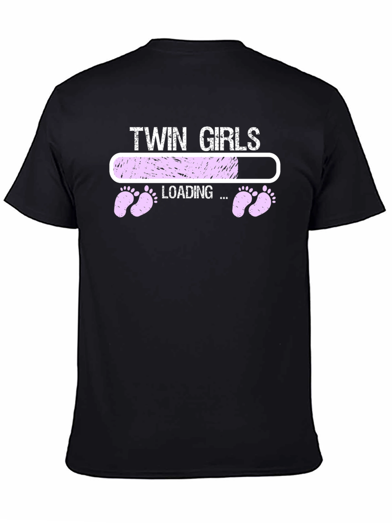 Twin Girls Loading T-Shirt - Pregnancy Announcement