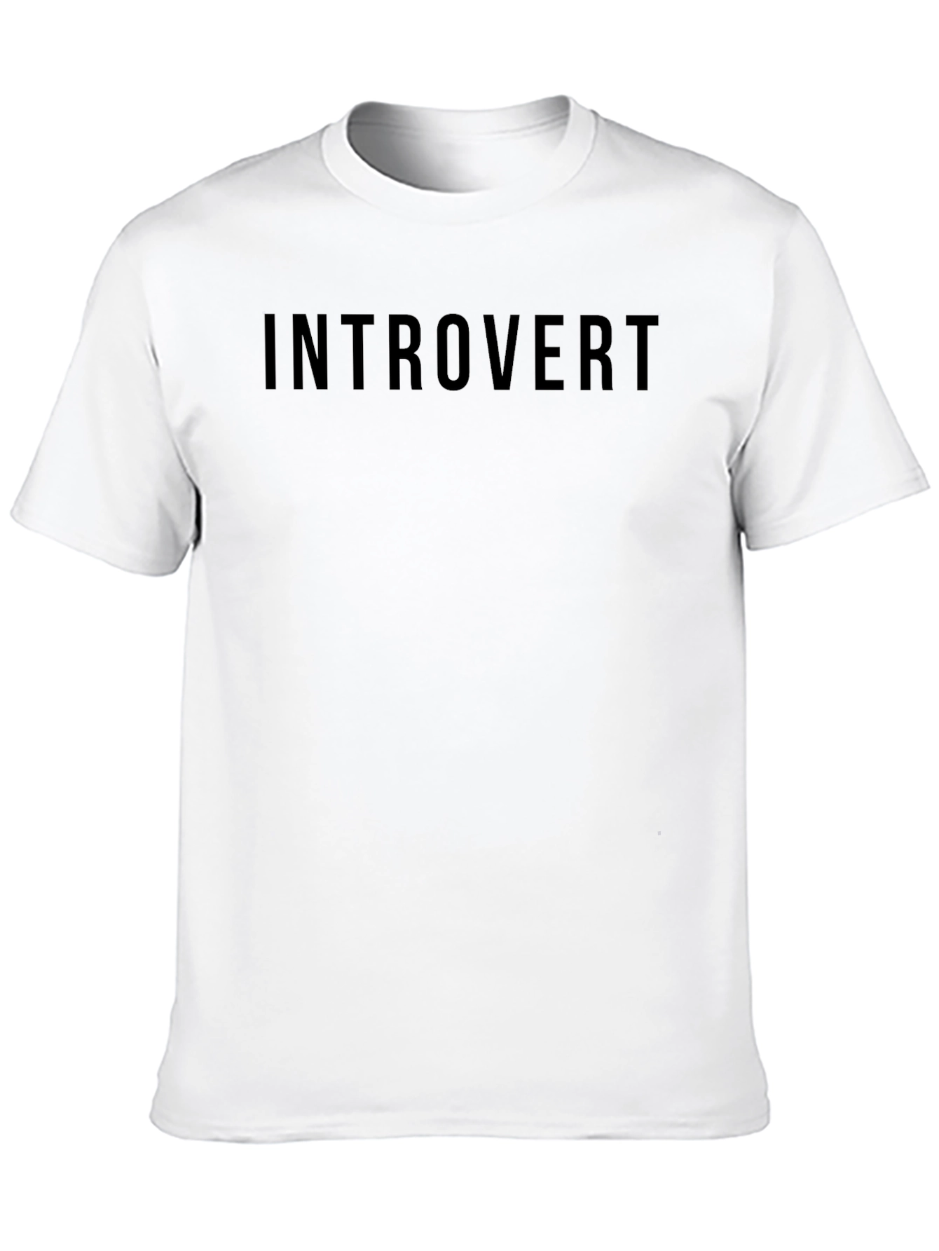 Introvert Black Graphic Tee