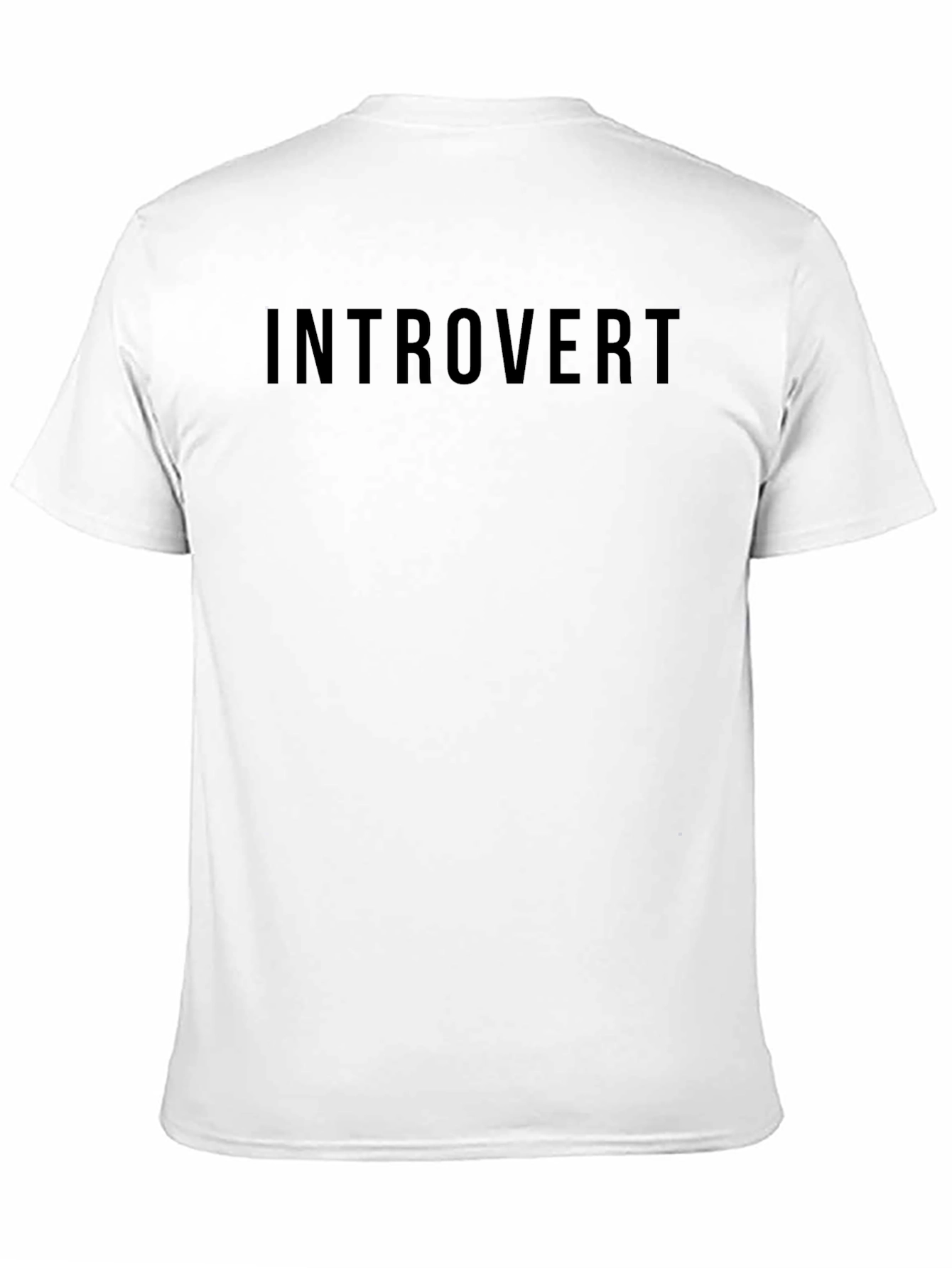 Introvert Black Graphic Tee