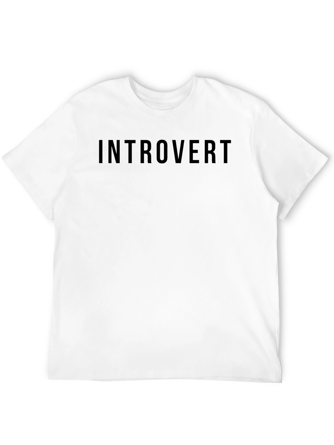Introvert Black Graphic Tee