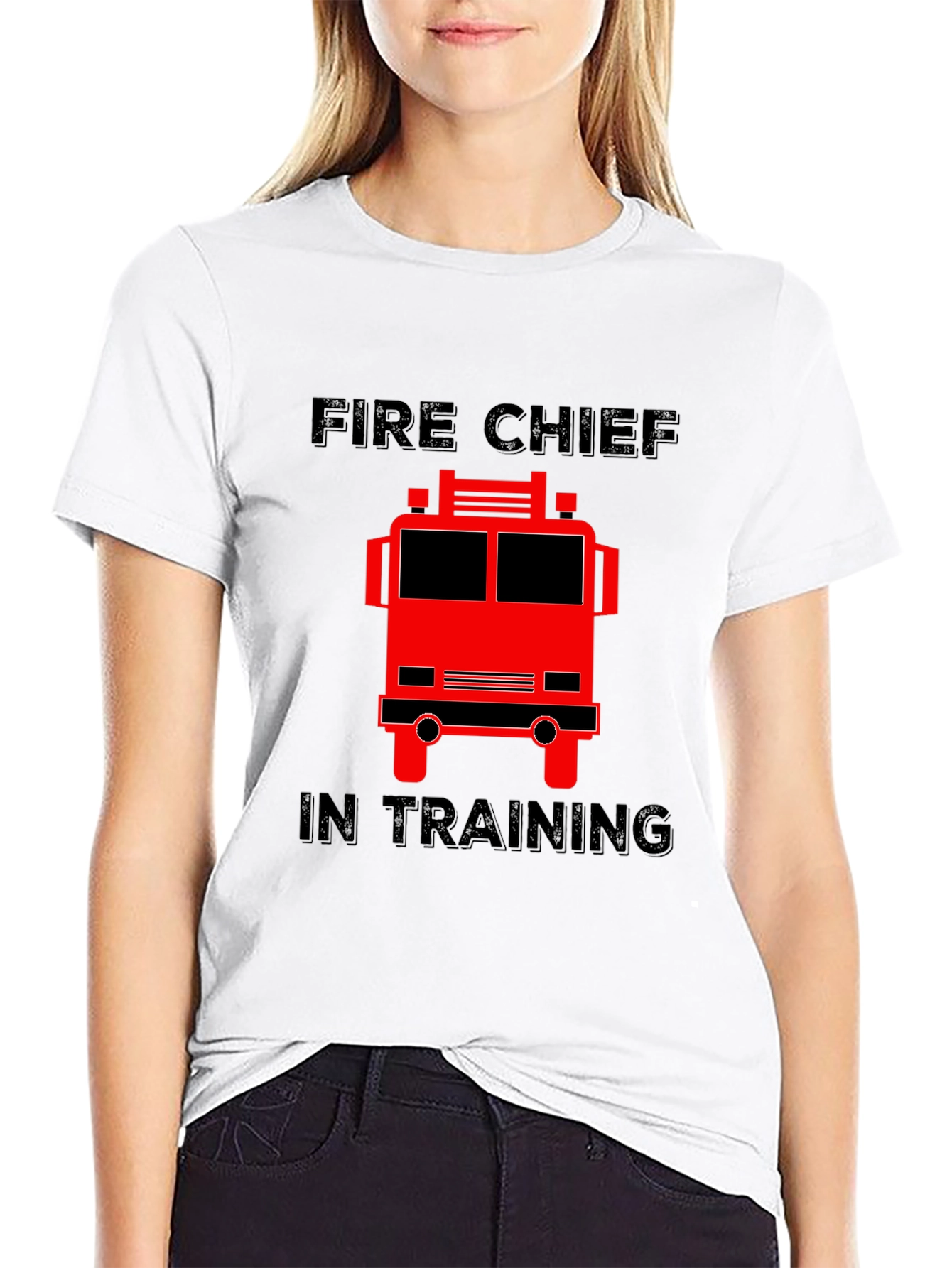Fire Chief In Training T-Shirt Firetruck Graphic Tee