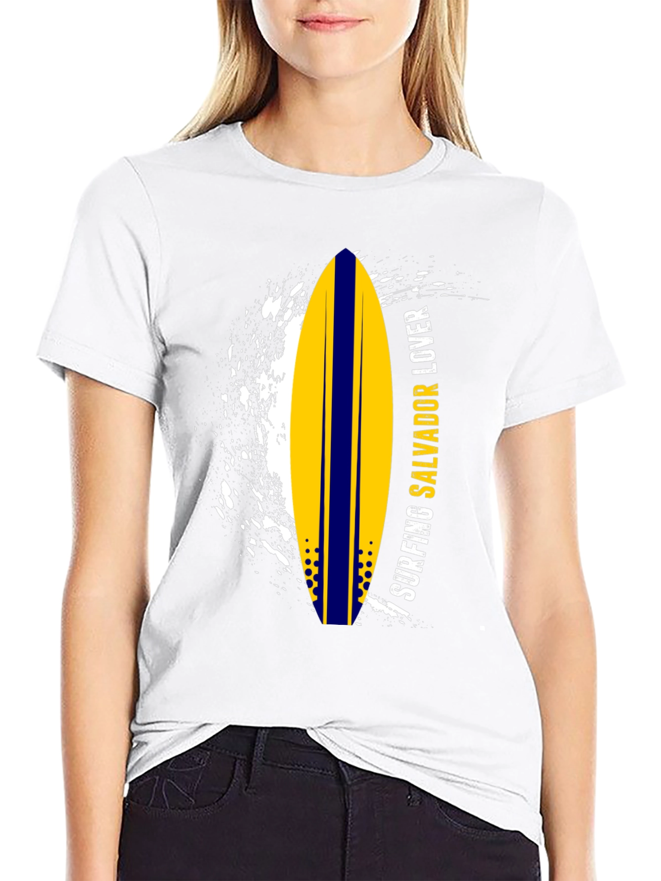 Surfing Salvador Lover Graphic Tee