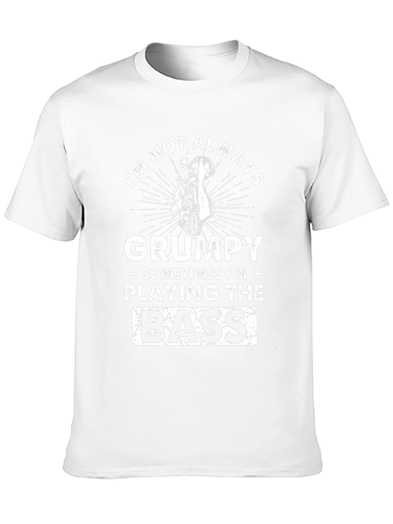Grumpy Bass Player T-Shirt - Funny Musician Tee