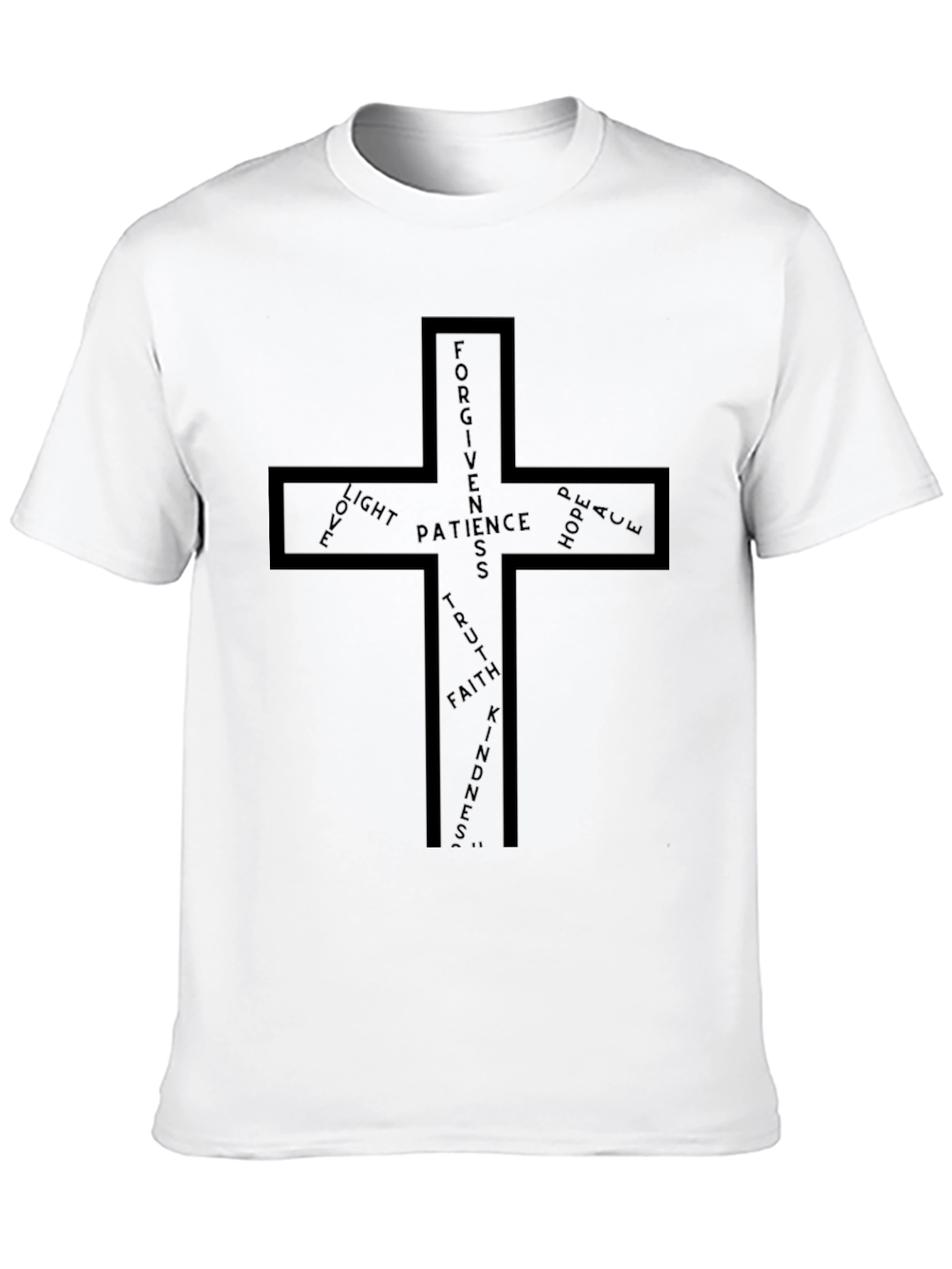 Faith-Inspired Cross Graphic T-Shirt