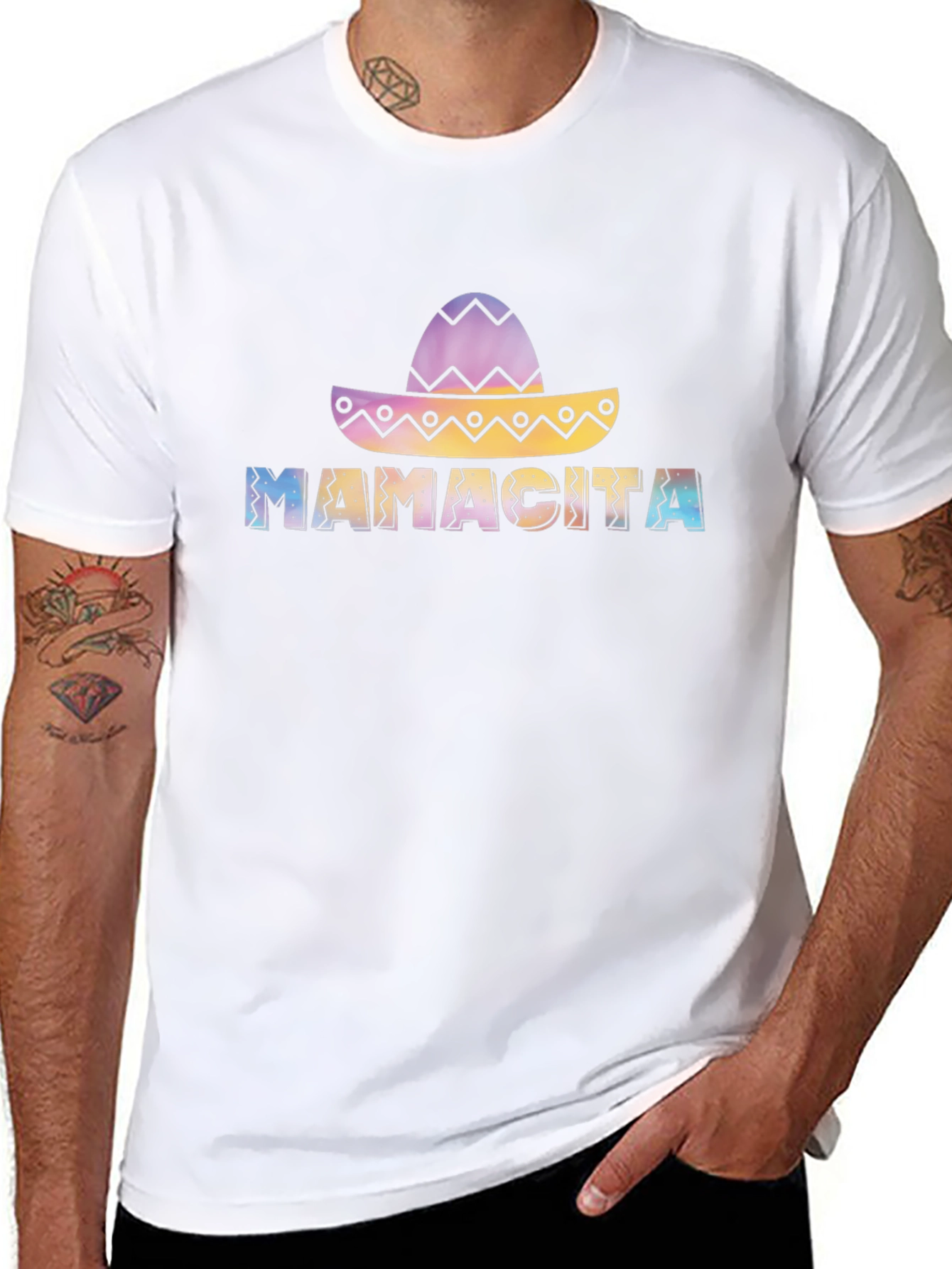 Mamacita Sombrero Graphic Tee - Black
