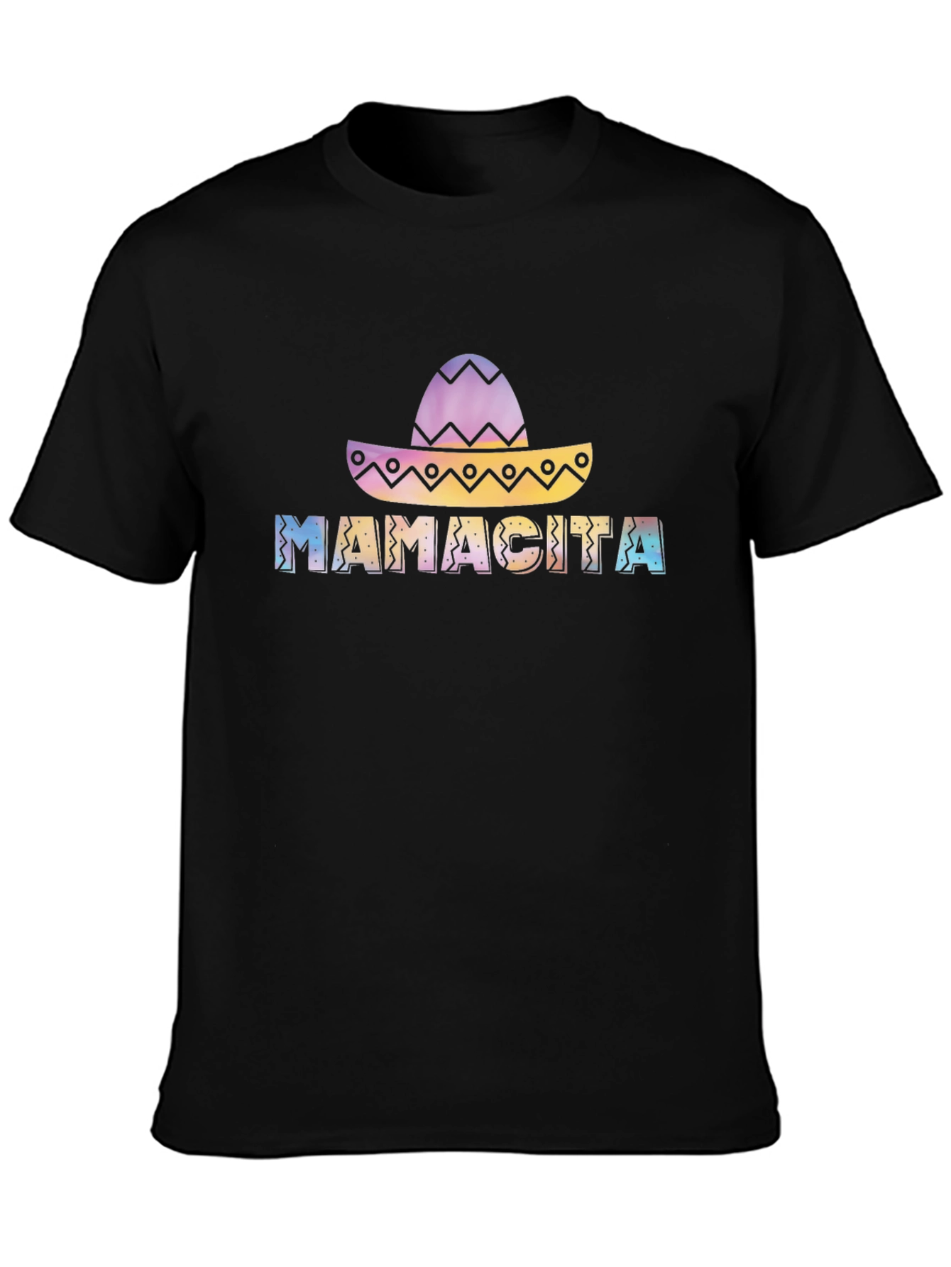 Mamacita Sombrero Graphic Tee - Black