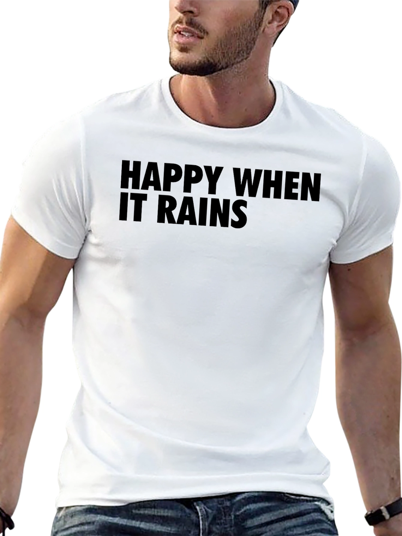 Happy When It Rains T-Shirt - Black