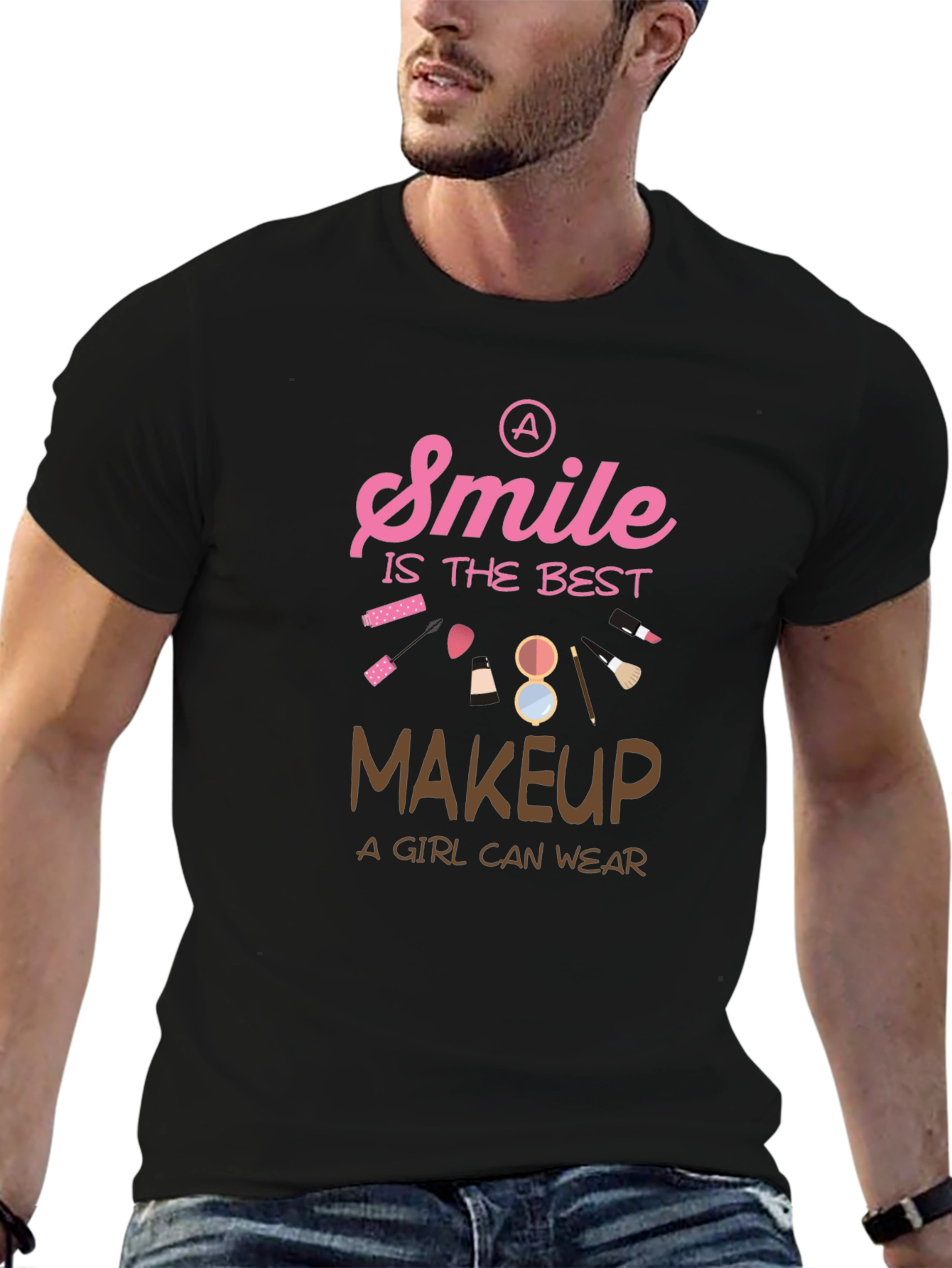 Smile is The Best Makeup Graphic T-Shirt