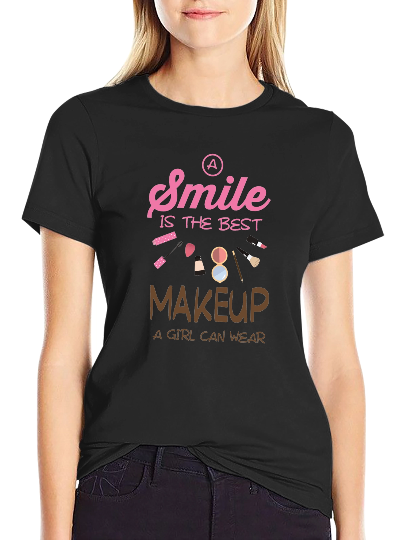 Smile is The Best Makeup Graphic T-Shirt