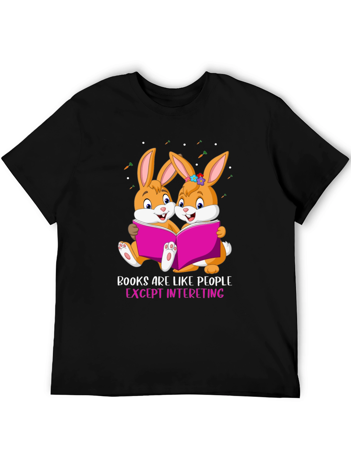 Bunny Bookworm T-Shirt - Books Are Like People