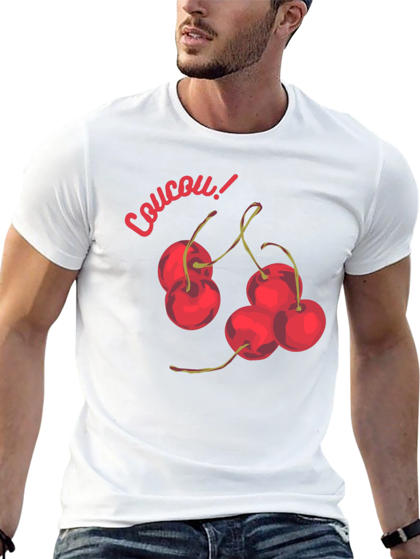 Coucou Cherries Black Graphic T-Shirt