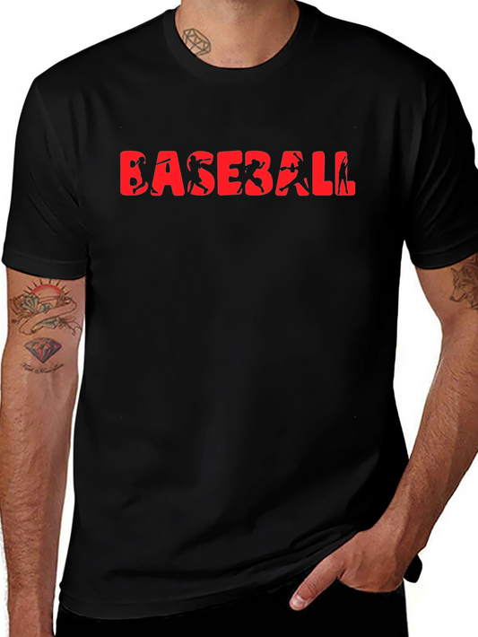 Baseball Graphic Tee - Black T-Shirt
